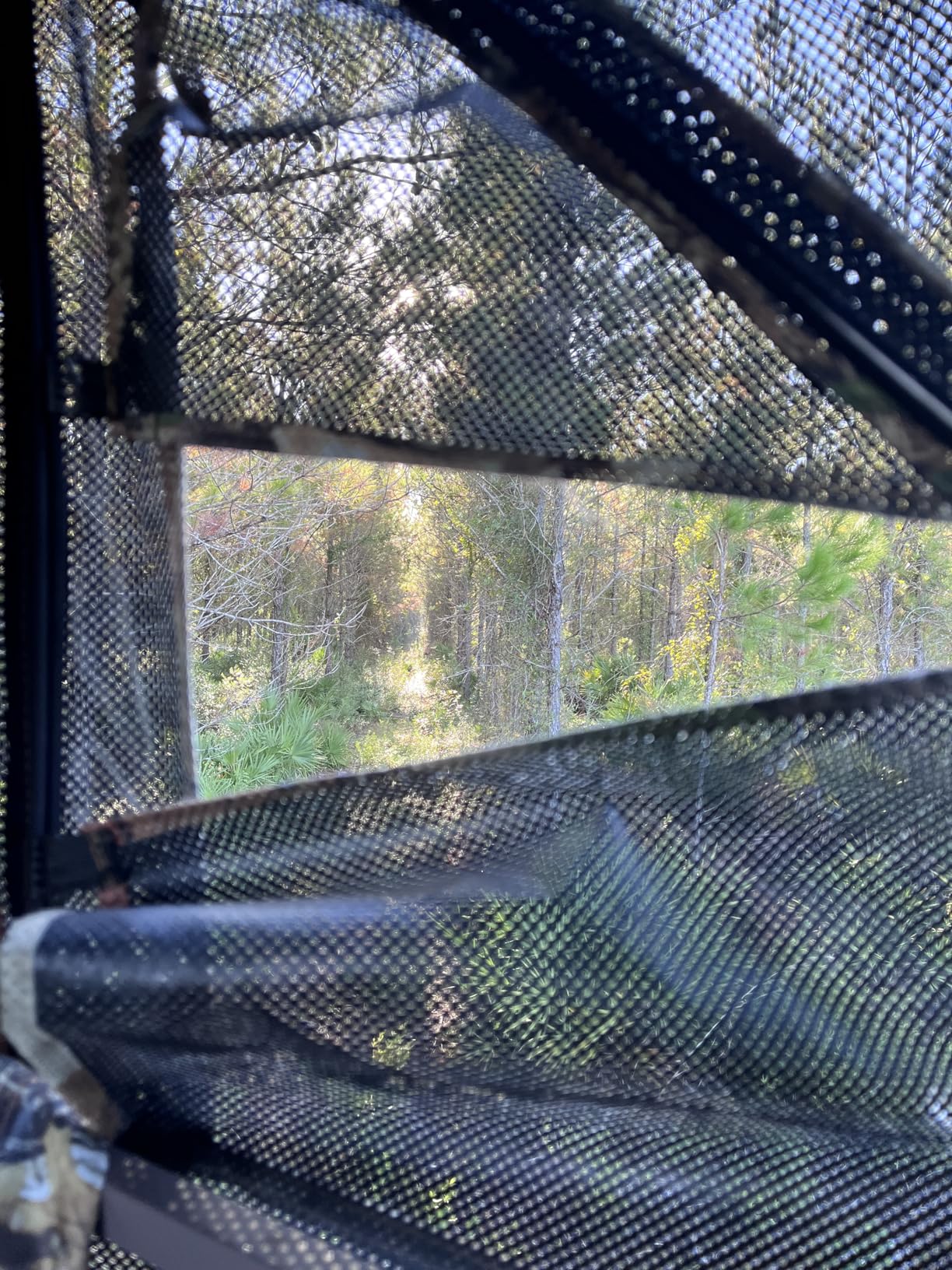 TIDEWE Hunting Blind 360See Through with Large Open Door, Pop Up Ground Blind with Removable Curtain & Carrying Bag, Portable Resilient Tent customer photo 2