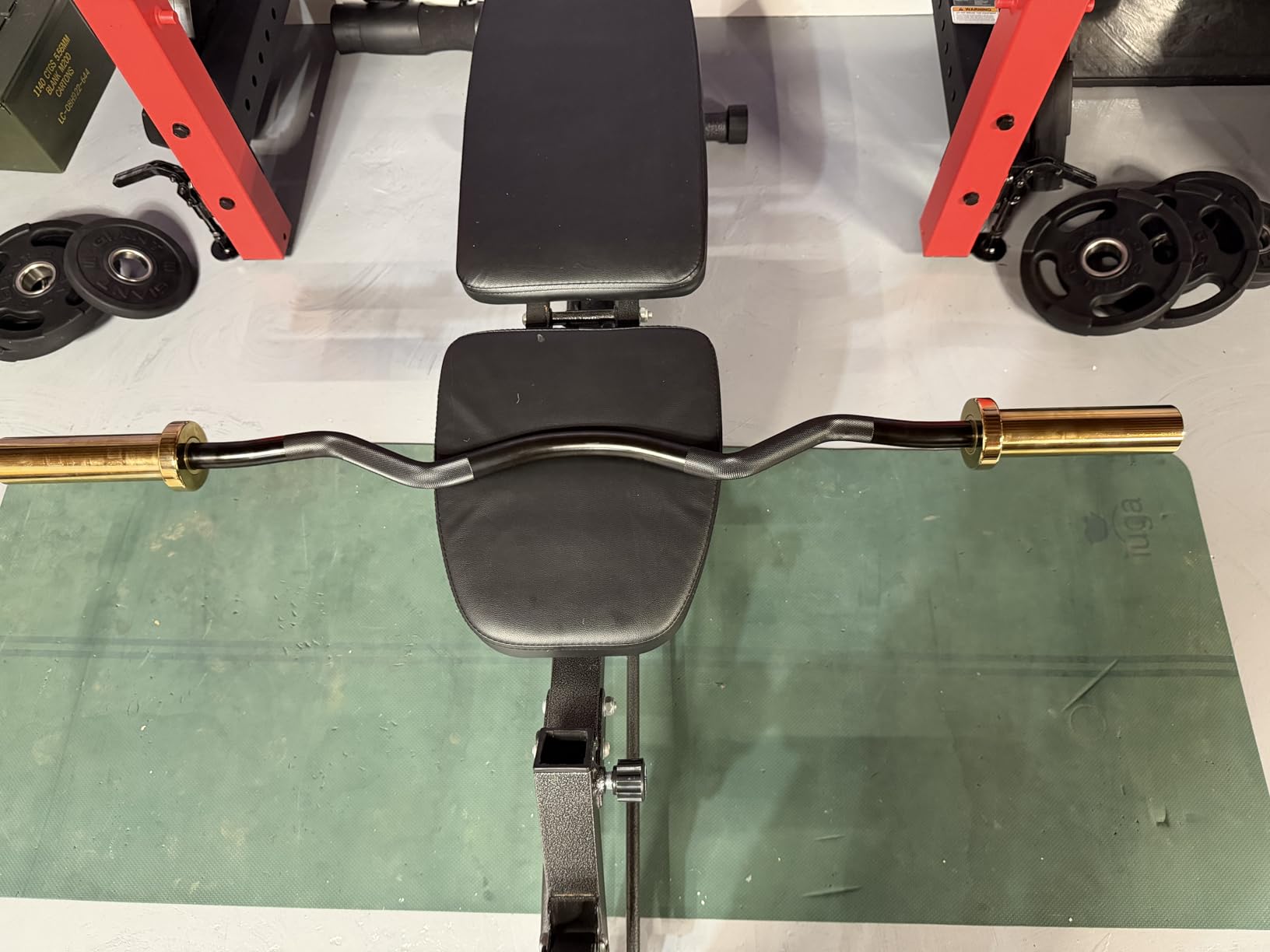 LIONSCOOL Premium 4ft/4.9ft/6ft Barbell for Strength Training and Olympic Weightlifting, 2 Inch Bar for Squats, Curls, Deadlifts, Presses, Hip Thrusts, 350lbs/500lbs/700lbs Weight Capacity customer photo 2