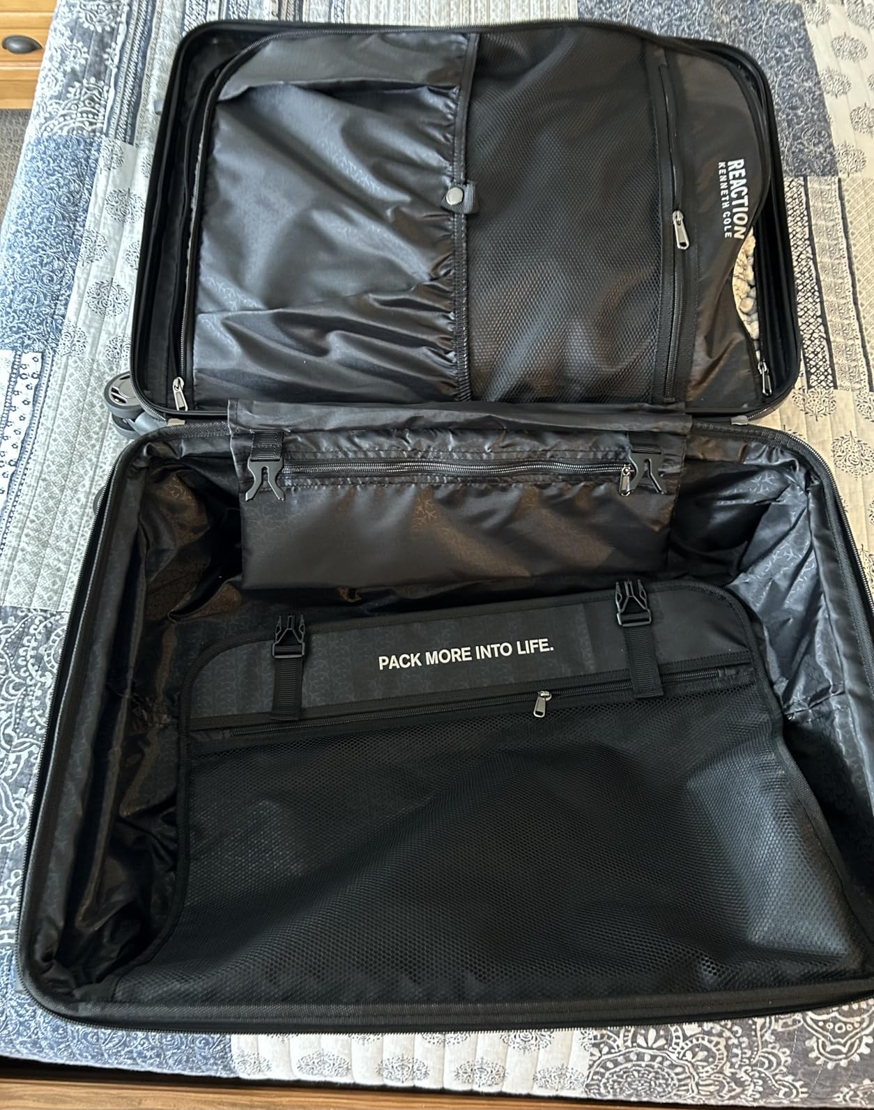 Kenneth Cole REACTION Renegade Luggage Expandable 8-Wheel Spinner Lightweight Hardside Suitcase, Peony, 3-Piece Set (20