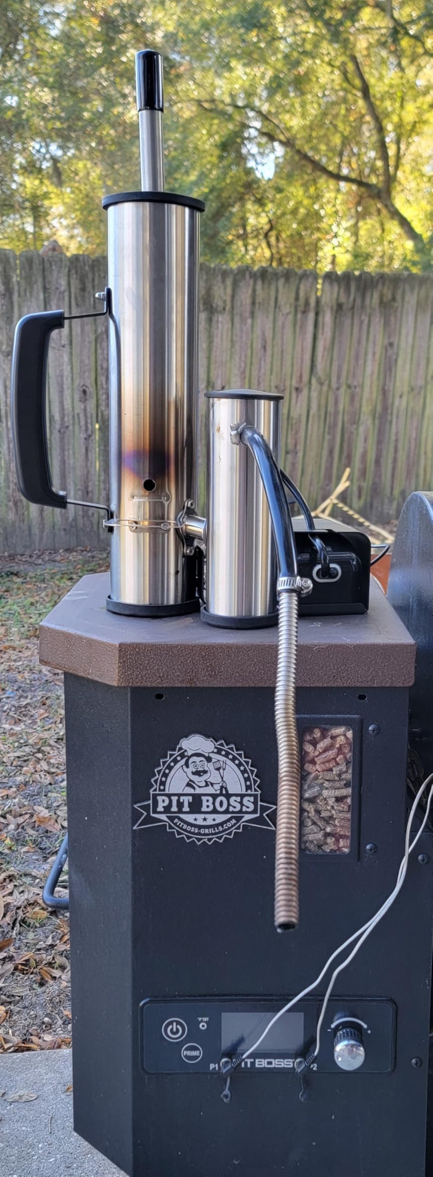 Outdoor Smoke Generator, Stainless Steel Electric Smoker, Smoke Tube for Pellet Smoker, Hot/Cold Smokers with Adjustable Smokes Volume Air Pump, Perfect for Cold Smoking Cheese, Traeger accessories customer photo 1