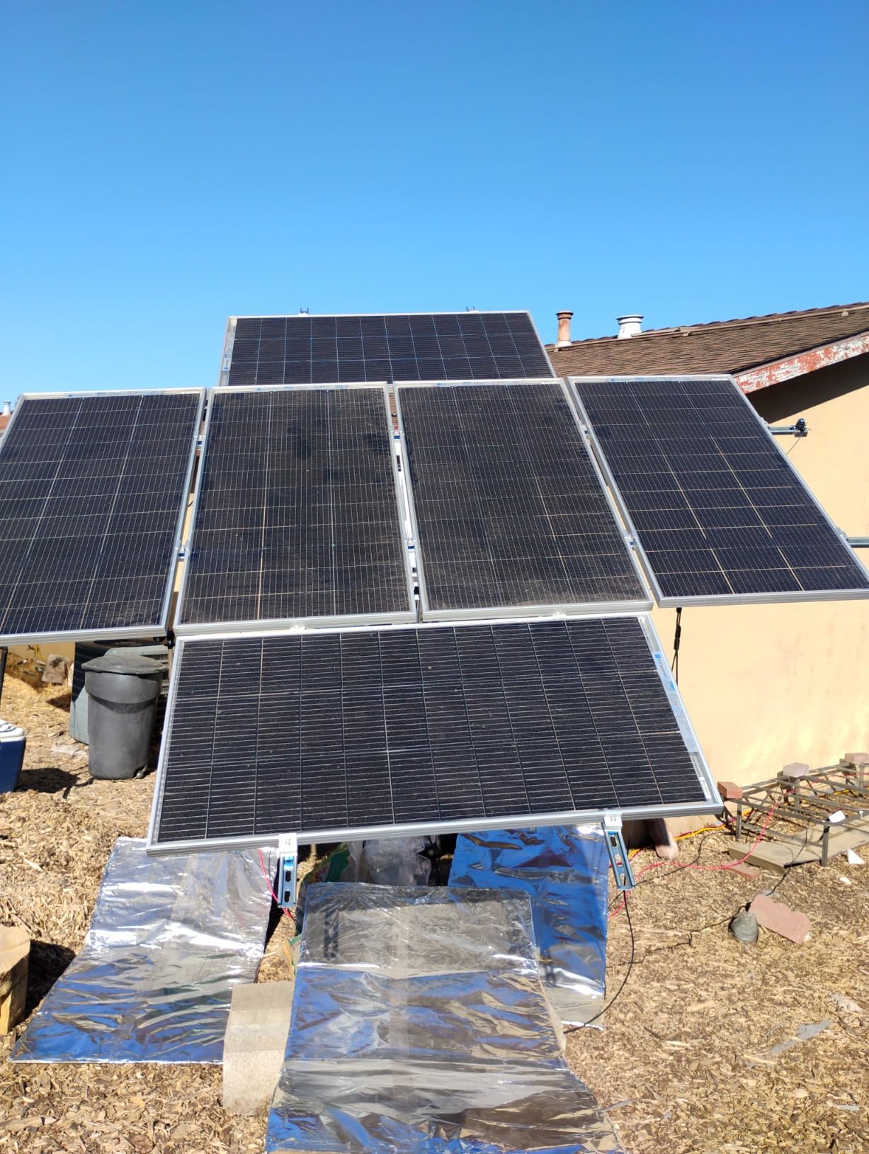 ECO-WORTHY 1200W 24V 5.52KWH Lithium Battery Solar System Off Grid: 6pcs 195W Solar Panels+2Pcs 12.8V 280Ah Lithium Battery+60A MPPT Charge Controller+3000W Pure Sine Wave Inverter customer photo 1