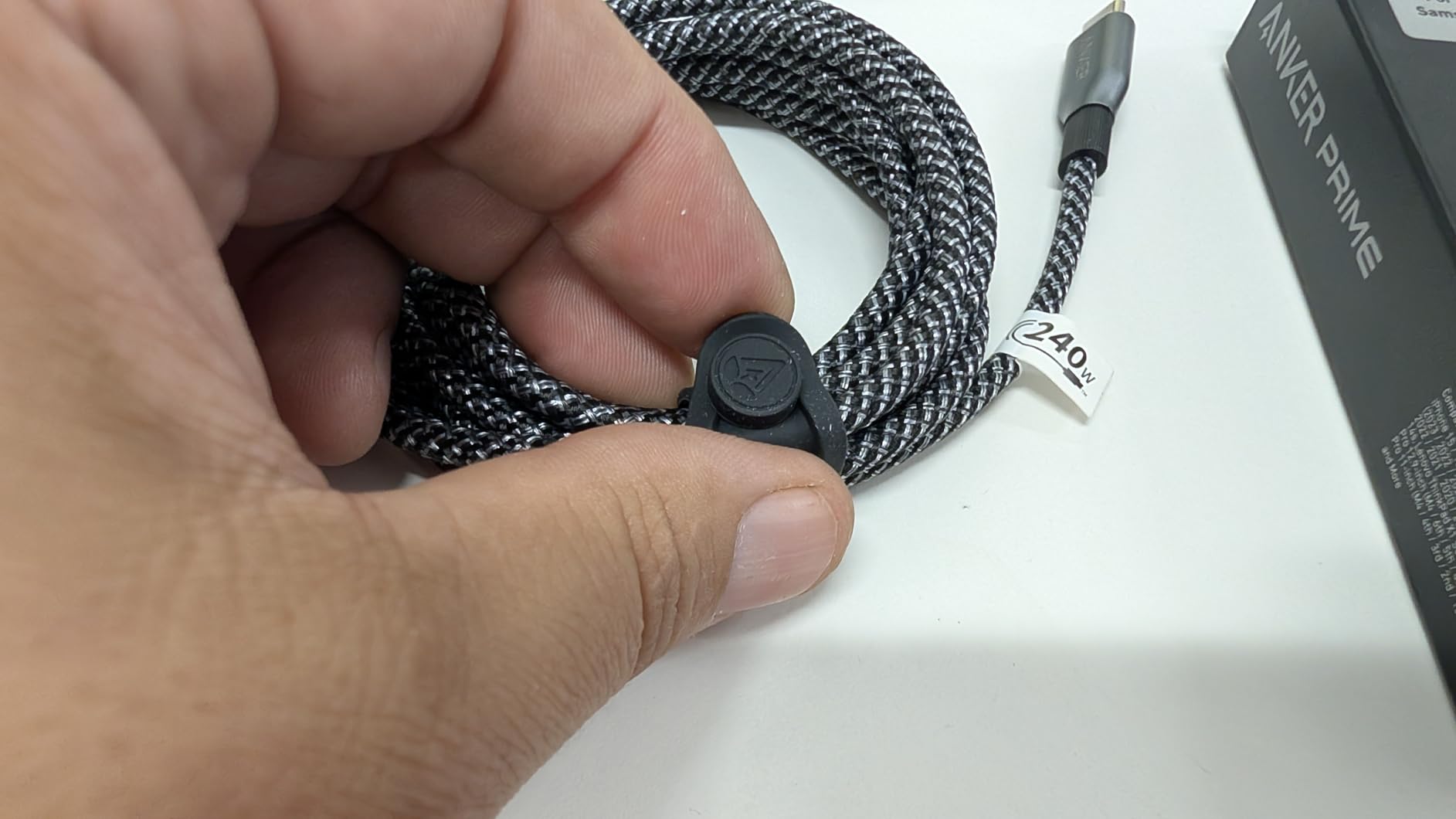 Anker Prime USB C to USB C Cable, 240W Fast Charging Cord, Upcycled-Braided Nylon with 100-Year Bend Durability for iPhone 17 Series, MacBook, Galaxy S24(6 FT) customer photo 2
