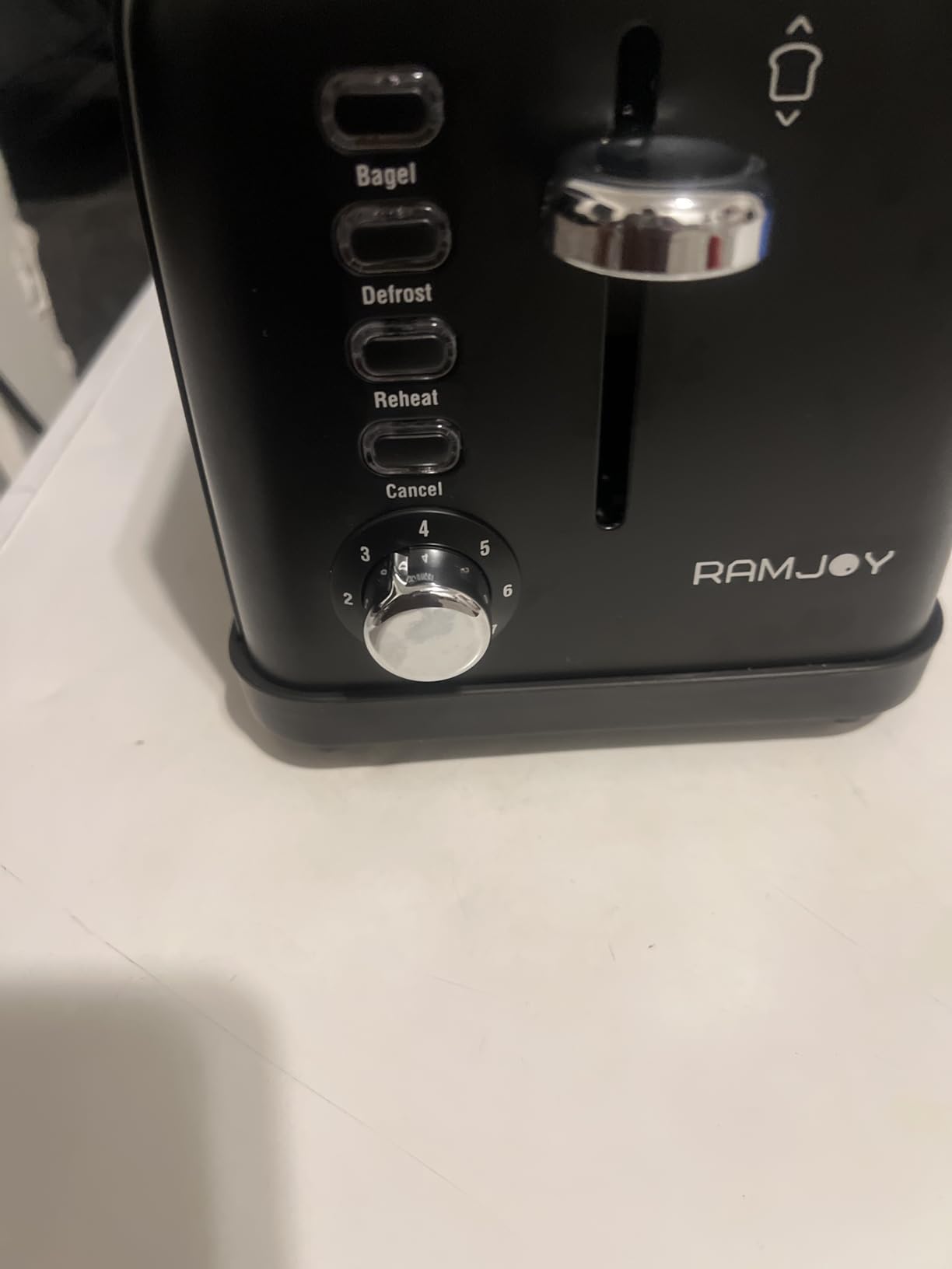 Black Toaster 2 Slice, Extra Wide Slot Toaster for Bagels, Bread, Waffles, 7 Shade Settings, 4 Main Functions, Removable Crumb Tray, 900 Watts Toasters, Black Stainless Steel customer photo 1