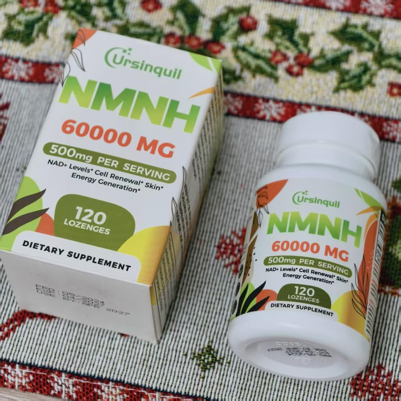 Sublingual NMNH 500mg (Dihydronicotinamide Mononucleotide) (120 Servings, NMNH 500mg per Serving) NAD Supplement to Boost NAD Levels as We Age, for Anti-Aging, Energy, Immunity, Focus - 120 Count customer photo 1
