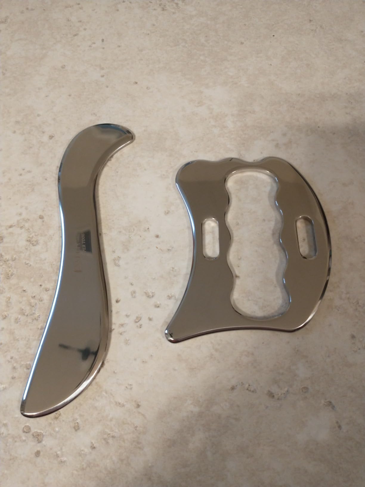 BYYDDIY SD 2 in 1 Stainless Steel GuaSha Muscle Scraper Tools Set,Scar Tissue Tool,Physical Therapy Tools,Muscle Scraping Tool,Massage Scraper,IASTM Tools,Soft Tissue Massage Tool (SD2) customer photo 2