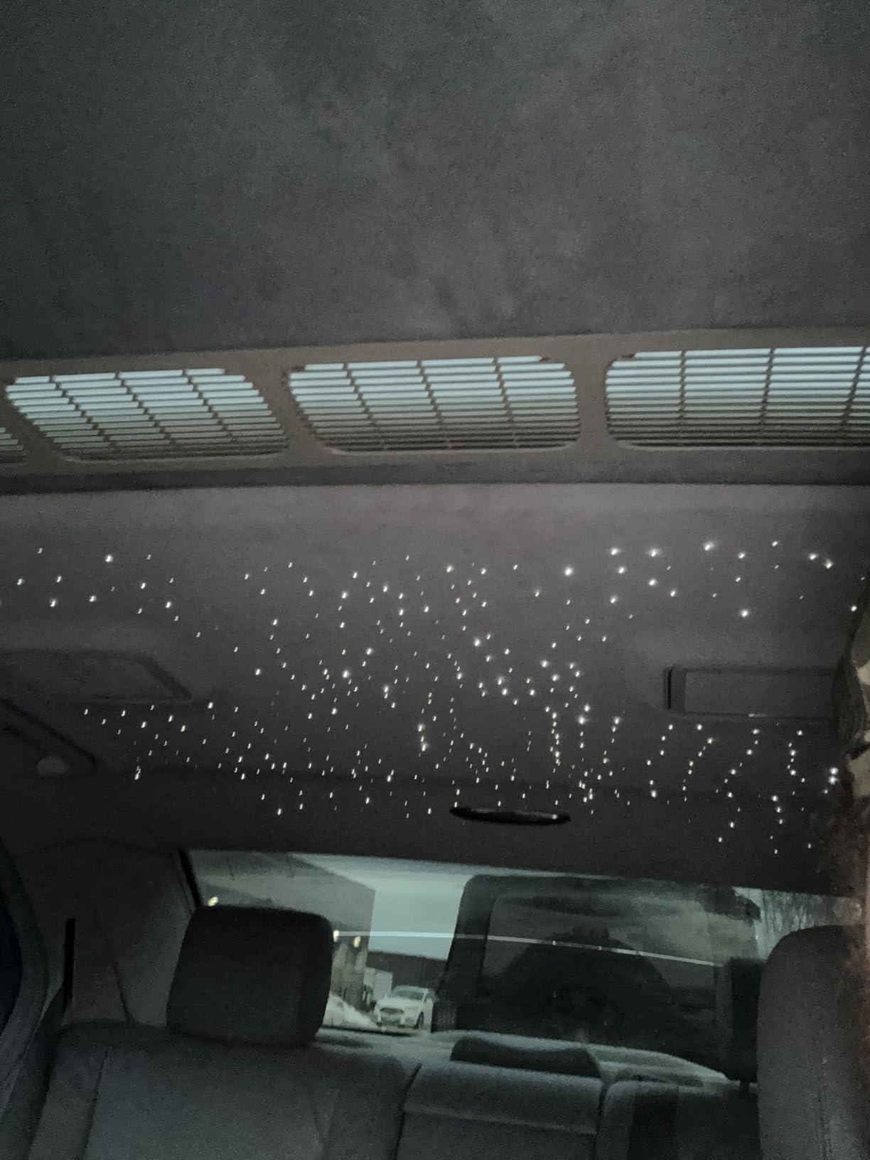 Car Home Starlight Headliner Star Ceiling Light Kit Twinkle & Sound Activate 200 pcs*0.03in*9.8ft RGBW 16W Fiber Optic Lights APP & Remote Control Star Lights for Car/Home Decor customer photo 1