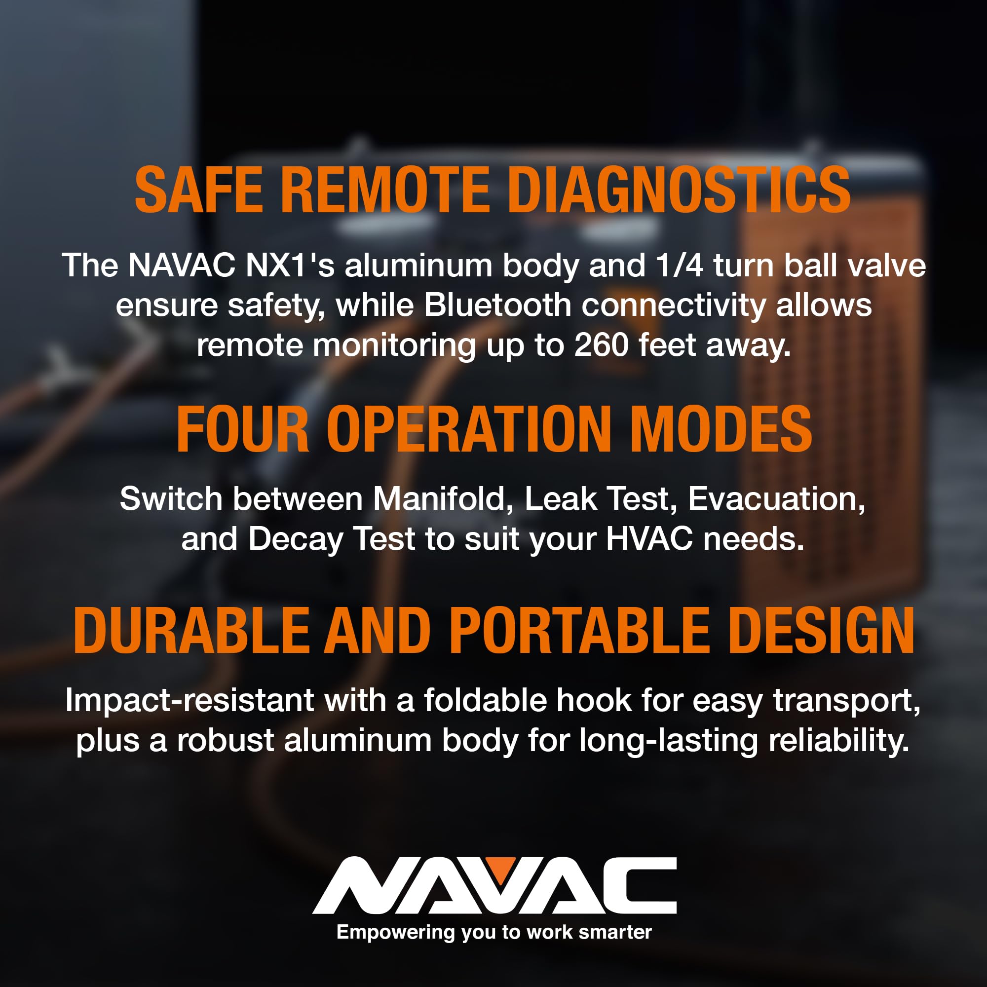 NAVAC NX1 Nexus Digital Manifold Gauge - Bluetooth for Temperature Probes - Impact-Resistant HVAC Gauge with Aluminum Body and Rubber Cover - A2L Compatible - 2 Years Warranty customer photo 1