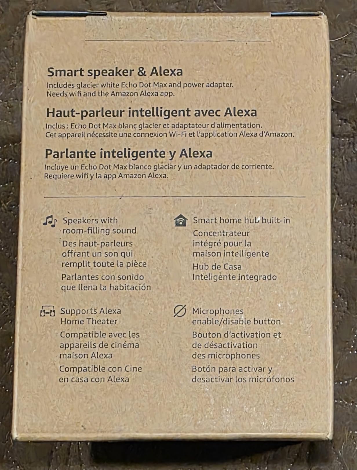 Echo Dot Max (newest model), Alexa speaker with room-filling sound and nearly 3x bass, Great for living rooms and medium-sized spaces, Designed for Alexa+, Amethyst customer photo 2