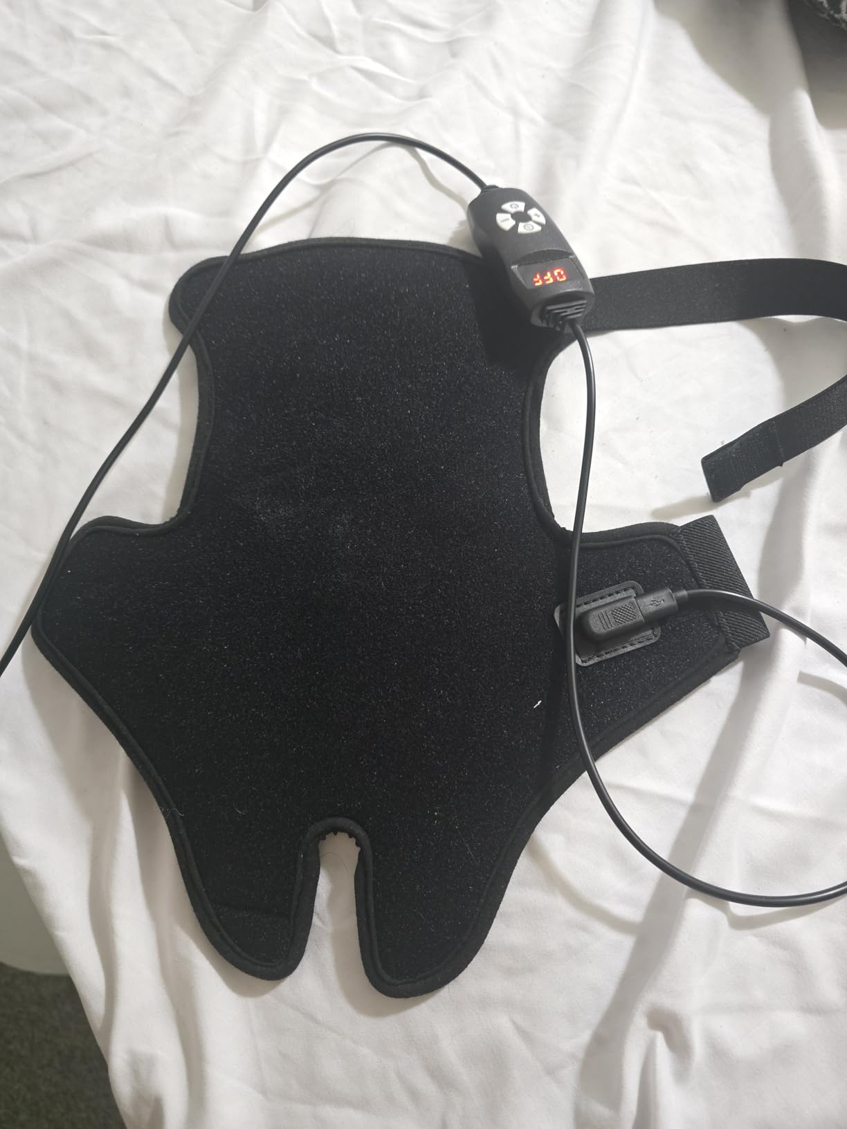 Wearable Red Light Therapy Wrap for Body Pain Relief - 3-in-1 660nm Red & 850nm Near-Infrared LED Pad with Heat for Muscle Repair, Feet, Knee, Ankle, Foot, Hands, & More Body Areas customer photo 1