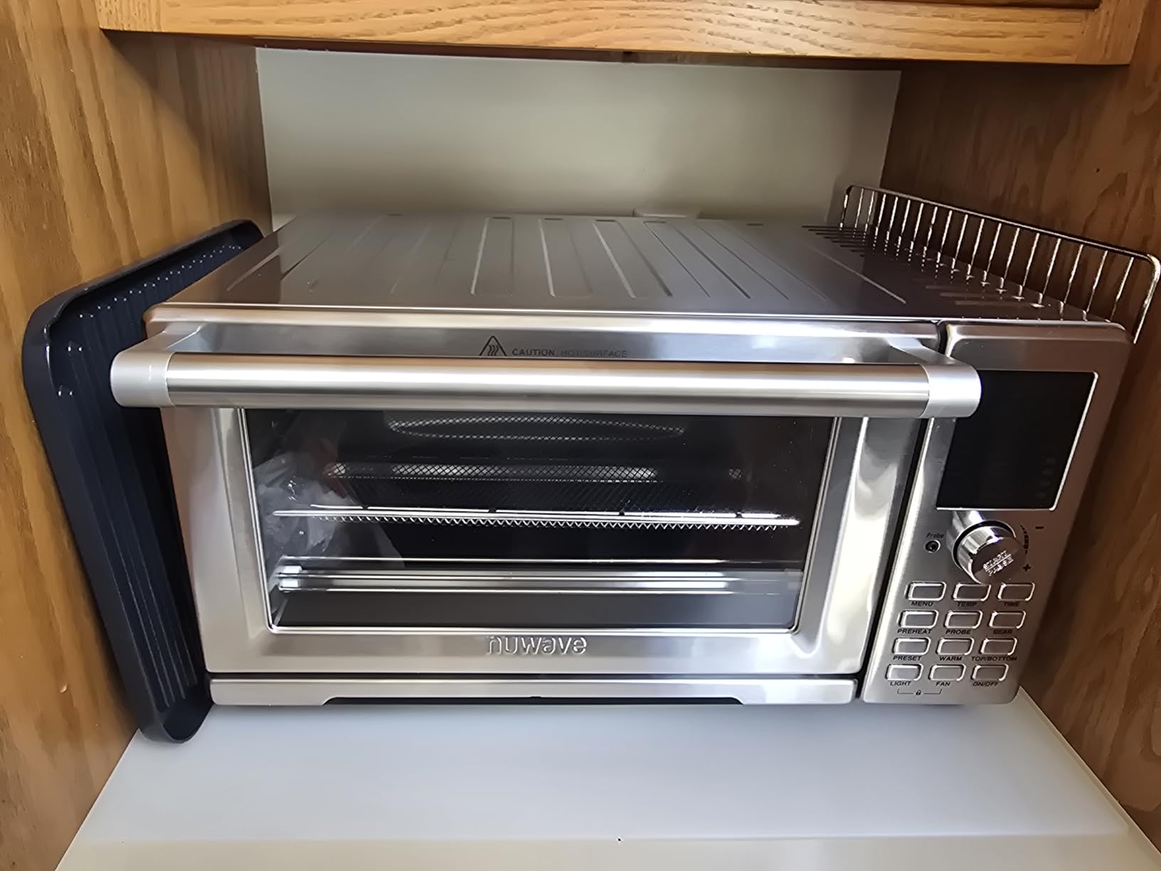 Nuwave Bravo XL Pro Air Fryer Toaster Oven with Grill Combo, 2026 New Ultra-Fast Convection System, 35% Crispier, 2X More Even, 142 Presets, 50-500F, Smarter Probe, PFAS Free, 30QT, Stainless Steel customer photo 2