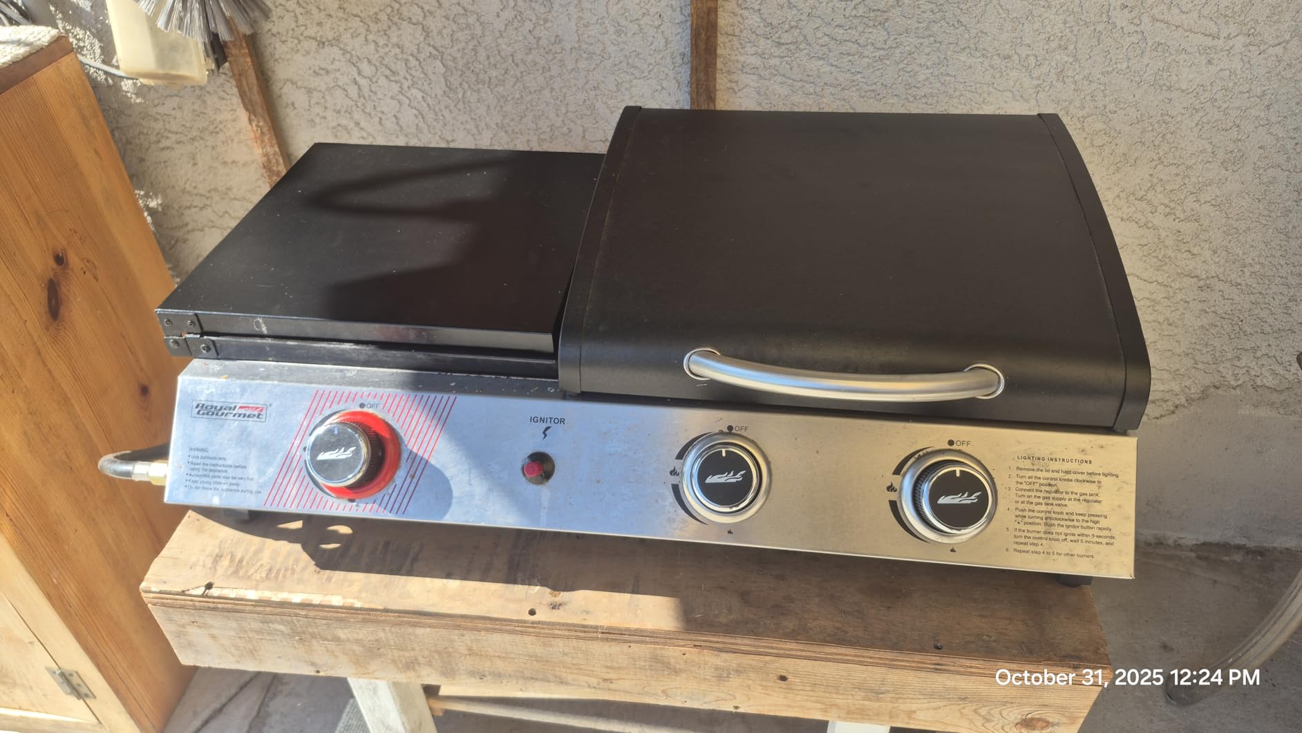 Royal Gourmet PD1305H 3-Burner Propane Gas Grill, Griddle Combo with Lid customer photo 1