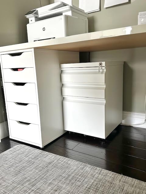 Metal Storage Cabinet with Adjustable Shelves, Garage Storage Cabinets with Doors and Shelves, File Cabinets for Home Office, Kitchen Pantry Cabinet, 71'H, Black customer photo 2