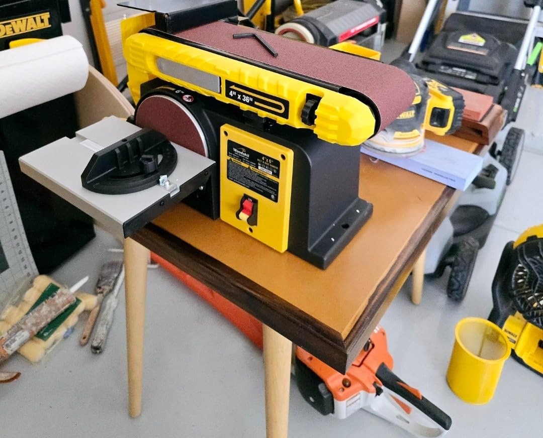 4A Variable Speed Oscillating Spindle Sander, 1000-1800RPM Variable Speed Spindle Sander with Multiple Sanding Sleeves, Efficient Dust Collection, and Compact Design for Woodworking Projects customer photo 2