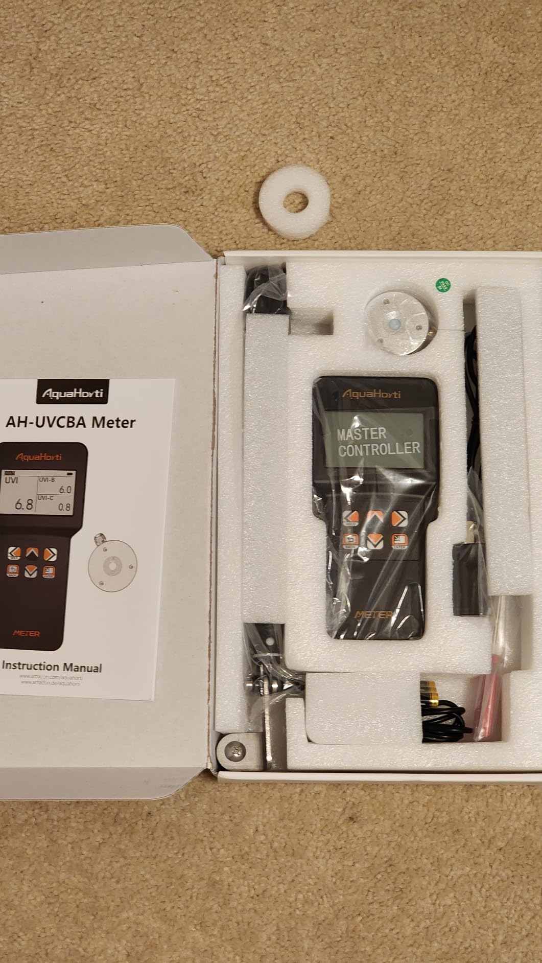 AH-UVCBA Light Meter, Test The UV Index of UVB | UVC, Irradiance Intensity of UVC and UVA. Record The w/m² Distribution of UVC and UVA. customer photo 2
