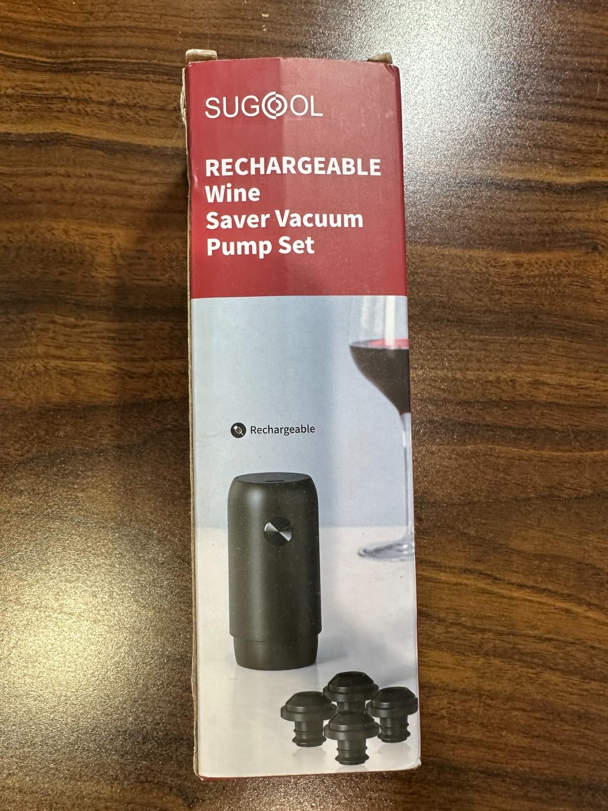 Electric Wine Saver & Preserver Pump with Vacuum Wine Bottle Stopper, Rechargeable, 4 Reusable Wine Bottle Stoppers, Wine Sealer, Keep Wine Fresh for Days customer photo 1