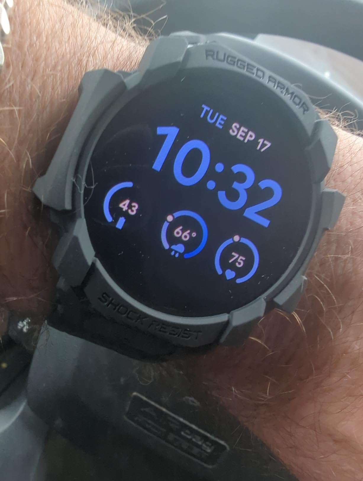 Pixel Watch 3 (45mm) 2024 Model - Android Smartwatch, Heart Rate Tracking, Fitbit Advanced Running, Fitness Insights, 24-Hour Battery - Matte Black Aluminum Case - Obsidian Band - LTE customer photo 2