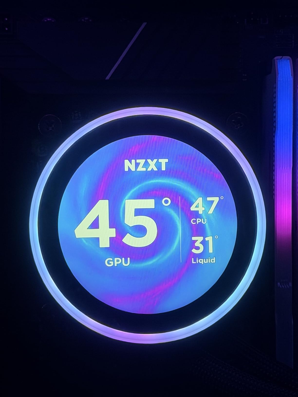 NZXT Kraken Elite 360 RGB - 360mm AIO CPU Cooler, LCD, Black, 2.36-inch LCD and F360 RGB Core fan, Flagship display cooling with synced RGB via CAM customer photo 1