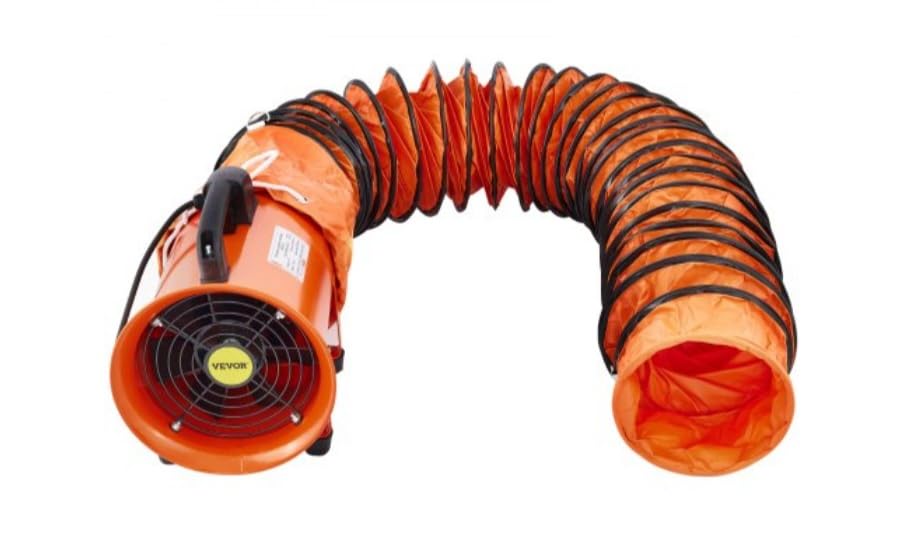 VEVOR Explosion Proof Fan 10 Inch, 350W 1942CFM, Industrial Portable Ventilator Blower/Exhaust with 9.8ft Light Cord -No Plug customer photo 1