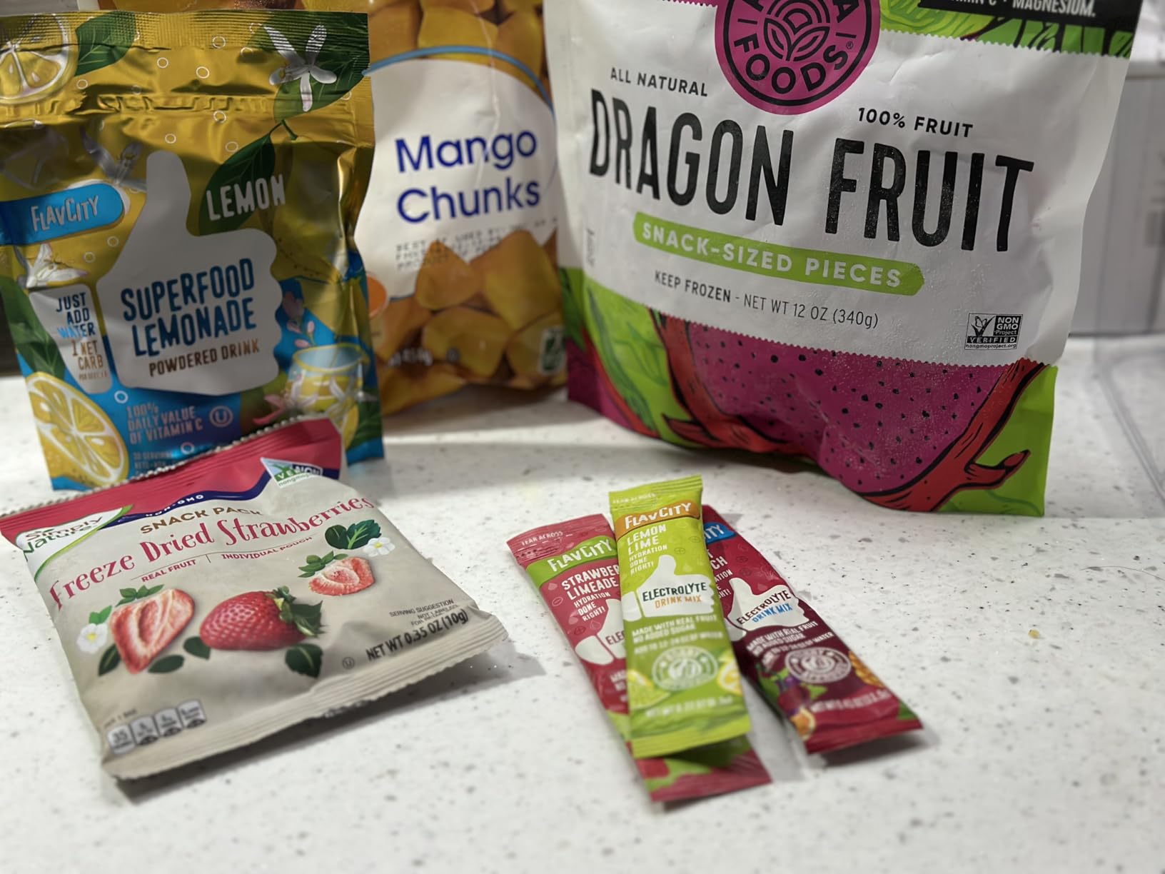FlavCity Electrolytes Powder Packets - 28 Hydration Packets, Variety Pack - No Added Sugar - Hydration Powder with Real Fruit & Unrefined Sea Salt - Keto & Gluten-Free (28 Stick Packs) customer photo 1