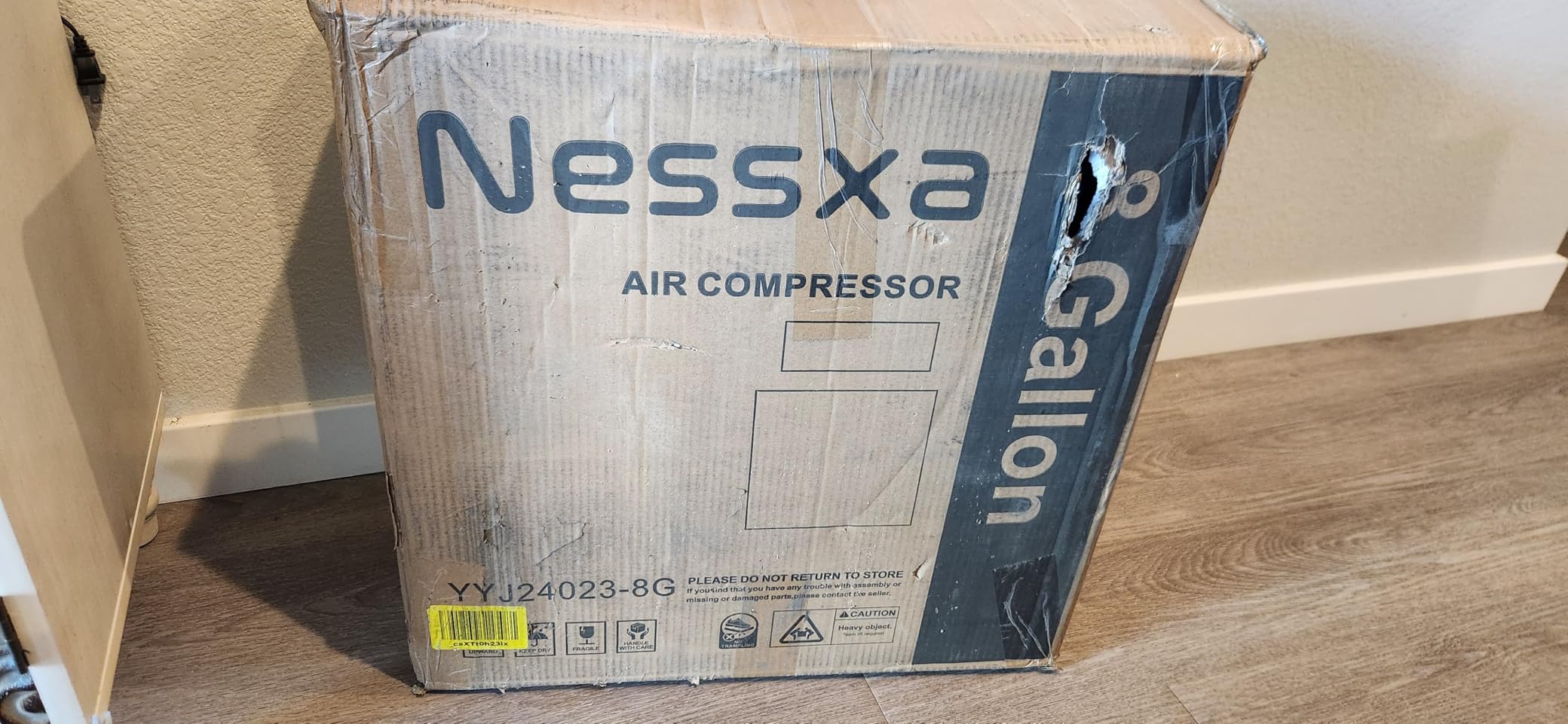 8 Gallon Ultra Quiet Air Compressor, 1.5HP 4.52 CFM, Max 115 PSI Oil-Free Air Compressor Tank, 110V/60hz, 70dB Air Compressor for Car Repair, Spray Painting, Woodwork Nailing customer photo 2