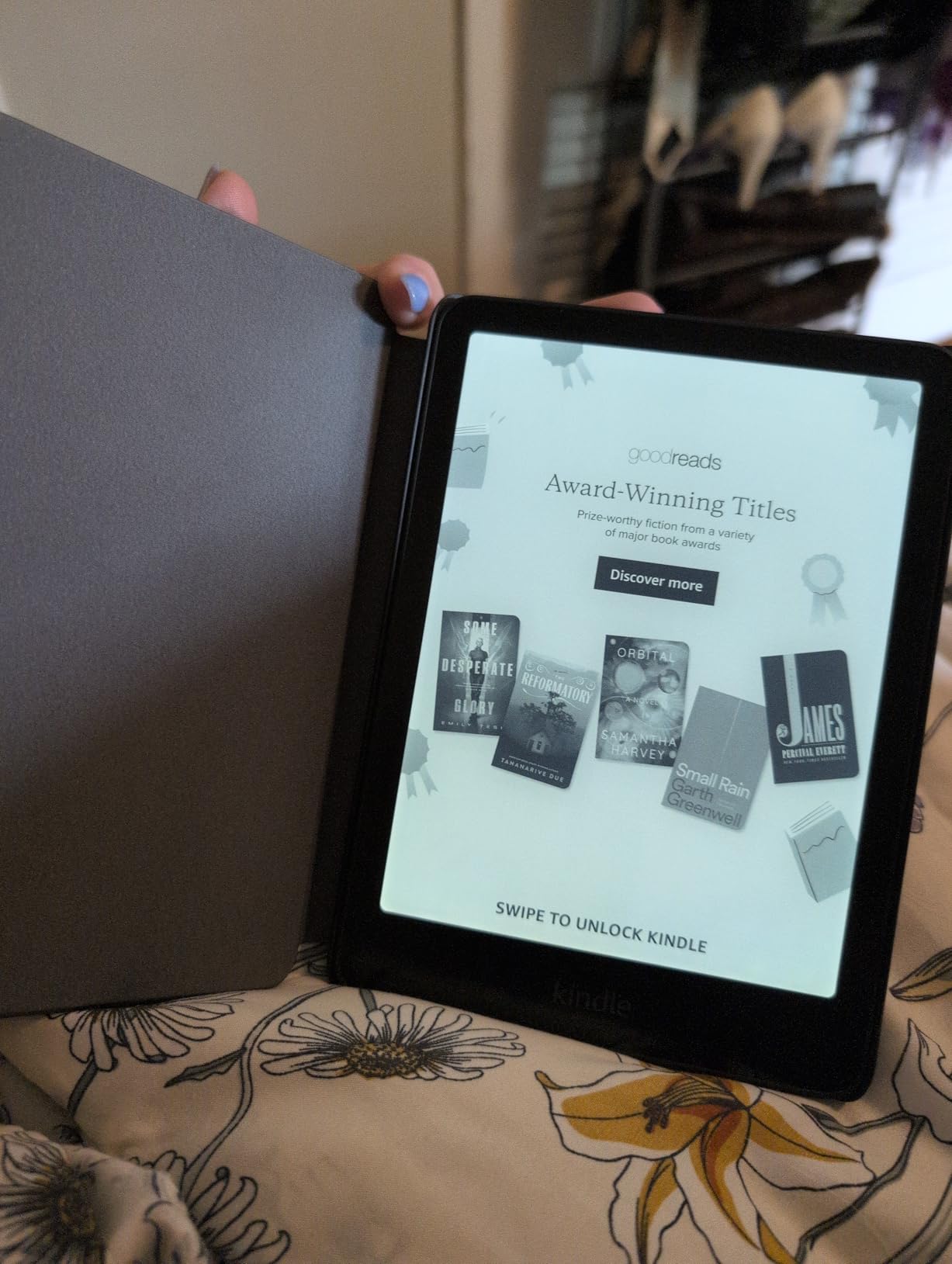 Kindle Paperwhite Bundle: Includes, Amazon Kindle Paperwhite 16GB | Raspberry, Plant-Based Leather Cover | Raspberry, & Power Adapter customer photo 1