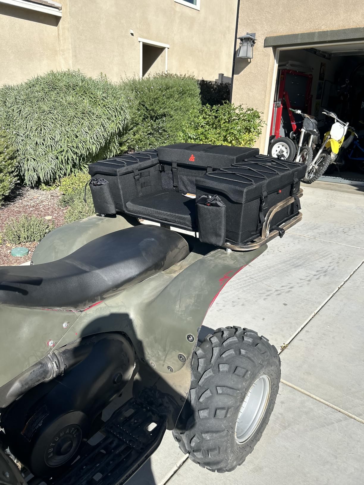 Tusk Trail-Runner ATV Rear Rack Bag - All Weather - Heavy Duty - Padded Seat - Insulated Cooler - Universal Compatible with Most ATVs customer photo 1