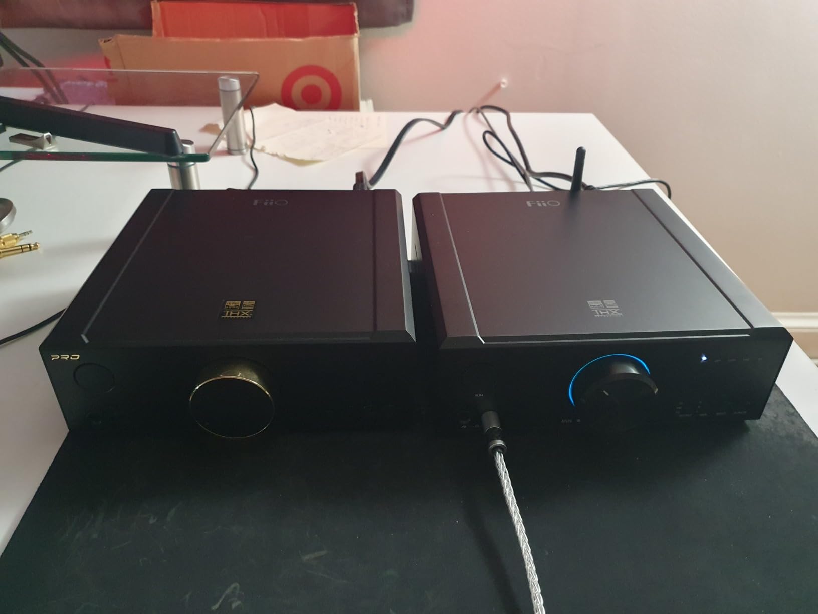 FiiO K7 Full Balanced HiFi DAC Headphone Amplifier AK4493S*2, XMOS XU208 PCM384kHz DSD256,USB/Optical/Coaxial/RCA Inputs, 6.35mm/4.4mm Output (Titanium) customer photo 1