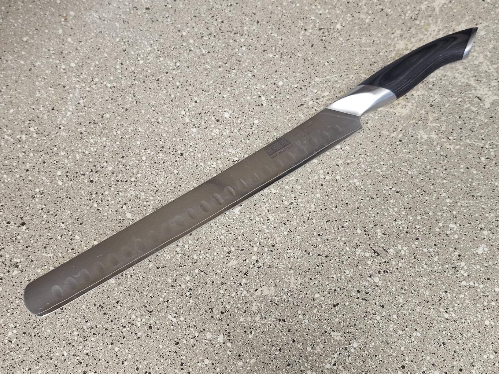 HOSHANHO Carving Knife 12 Inch, Japanese High Carbon Steel Slicing Knife with Ergonomic Pakkawood Handle, Razor Sharp Brisket Knives for Meat Cutting, BBQ, Turkey customer photo 2