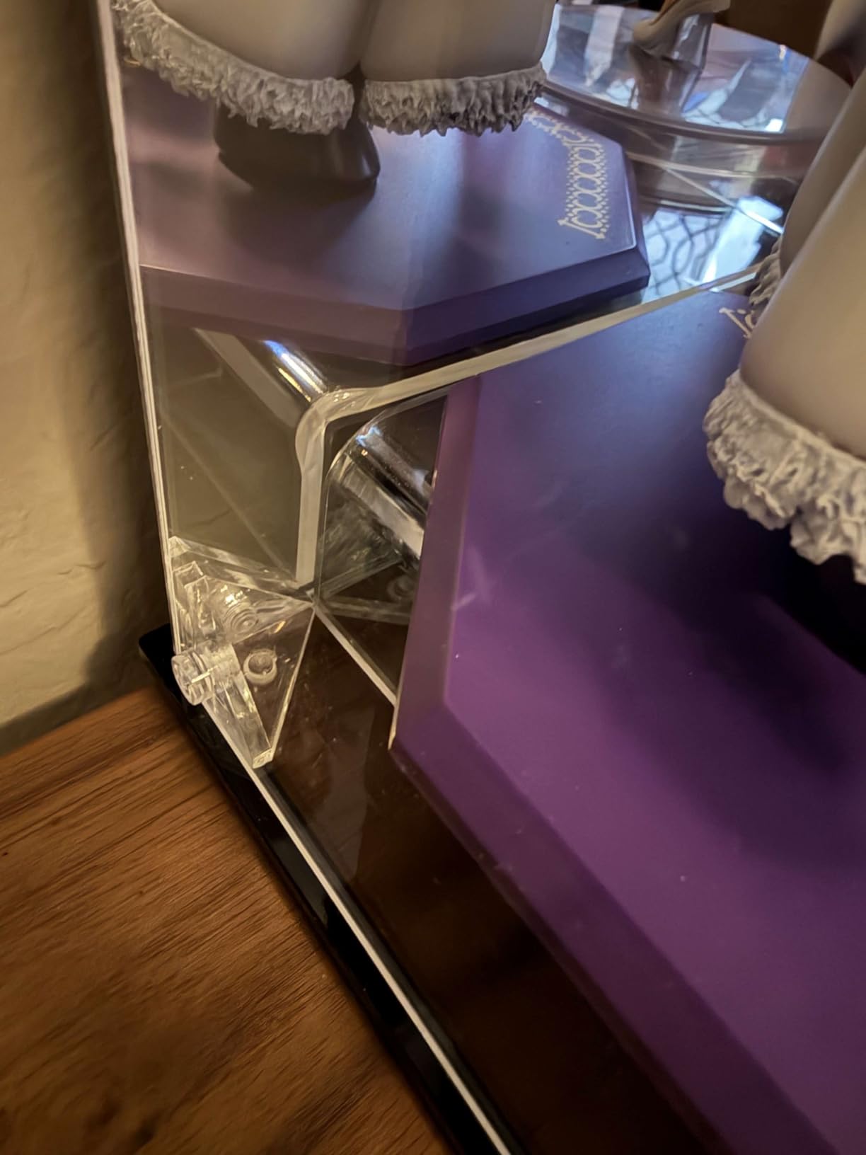 Acrylic Display Case for Collectibles Assemble Clear Acrylic Display Box with Mirrored Back, Alternative Glass Case for Action Figures Lego Model Doll Toys Display (10x10x15.7 inch; 25x25x40 cm) customer photo 2