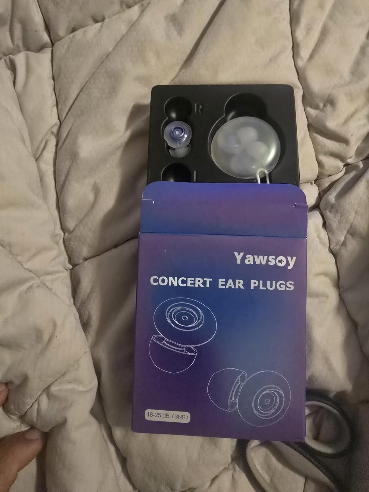 Ear Plugs for Concerts, 2 Pack High Fidelity Ear Plugs, Reusable Silicone Earplugs for Concert, Rave, Work, Musicians, 5 Pair Ear Tips, 18-25 dB Concert Ear Plugs for Noise Cancelling(Blue) customer photo 1