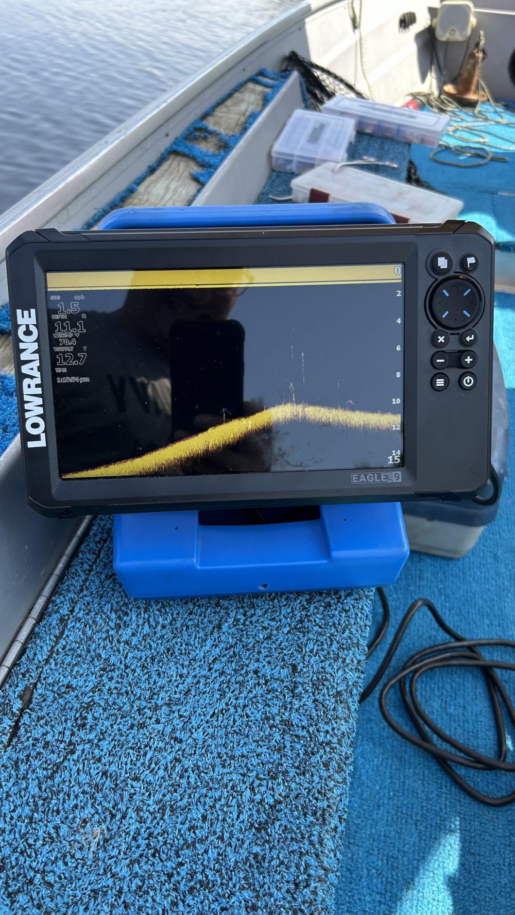 Lowrance Eagle Eye 9'' Fishfinder with Live Sonar, Chirp Sonar and DownScan with Fish Reveal customer photo 2
