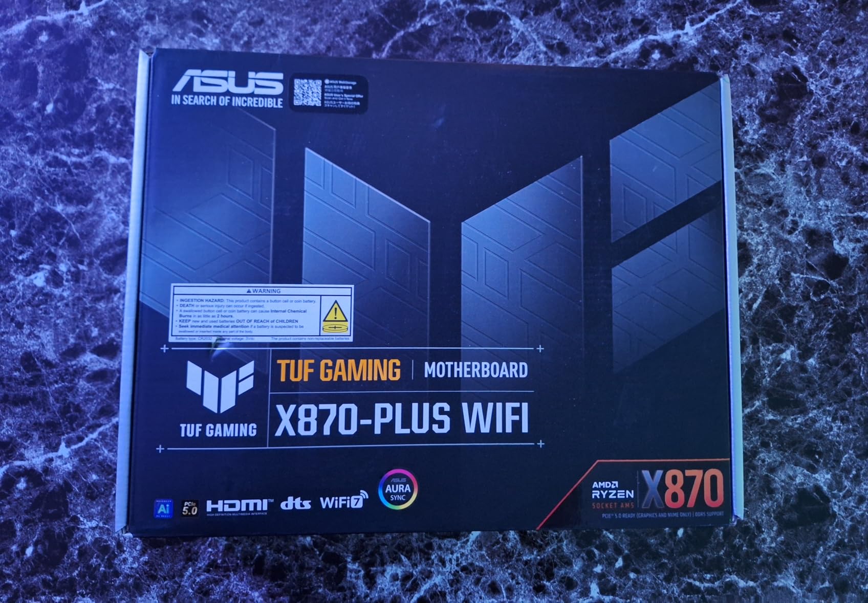 ASUS ROG Strix X870-A Gaming WiFi AMD AM5 X870 ATX Motherboard 16+2+2 Power Stages, Dynamic OC Switcher, Core Flex, DDR5 AEMP, WiFi 7, 4X M.2, PCIe 5.0, Q-Release Slim, USB4, AI OCing & Networking customer photo 1