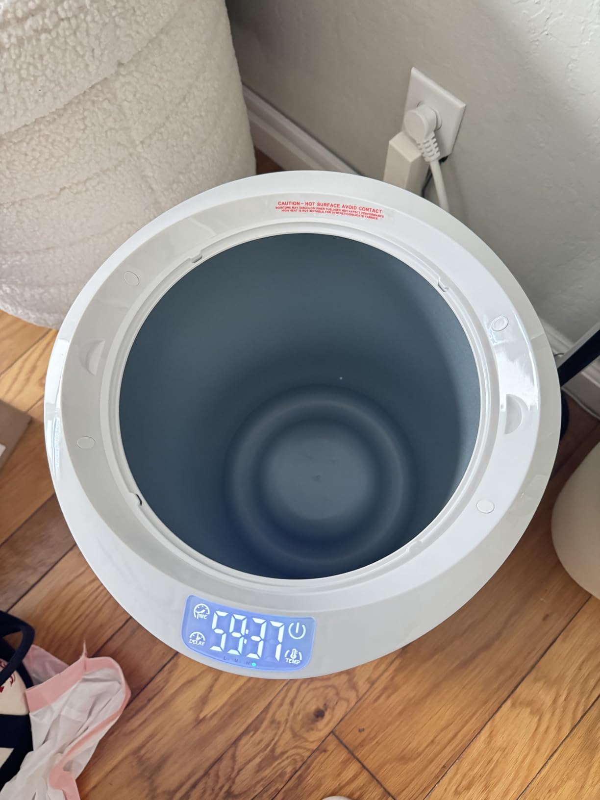 Keenray Upgraded Towel Warmer Bucket, Large Towel Warmer with 3 Heating Modes, Heat Time 30/45/60/90 Min Adjustable and Up to 24 Hour Delay Timer, Towel Heater for Oversize Bathrobes Blankets, CL1Plus customer photo 1