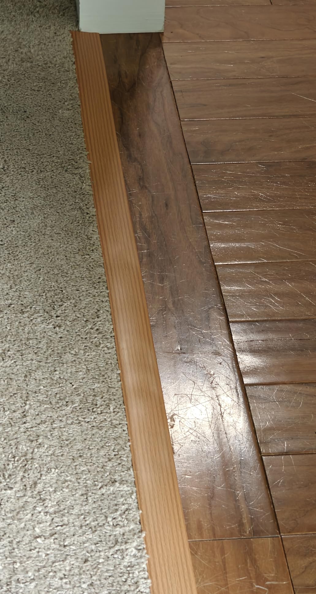 Floor/Door Flat Transition Strip & Self Adhesive Vinyl Edge Trim - Laminate Gap Covering Joining Strip customer photo 2