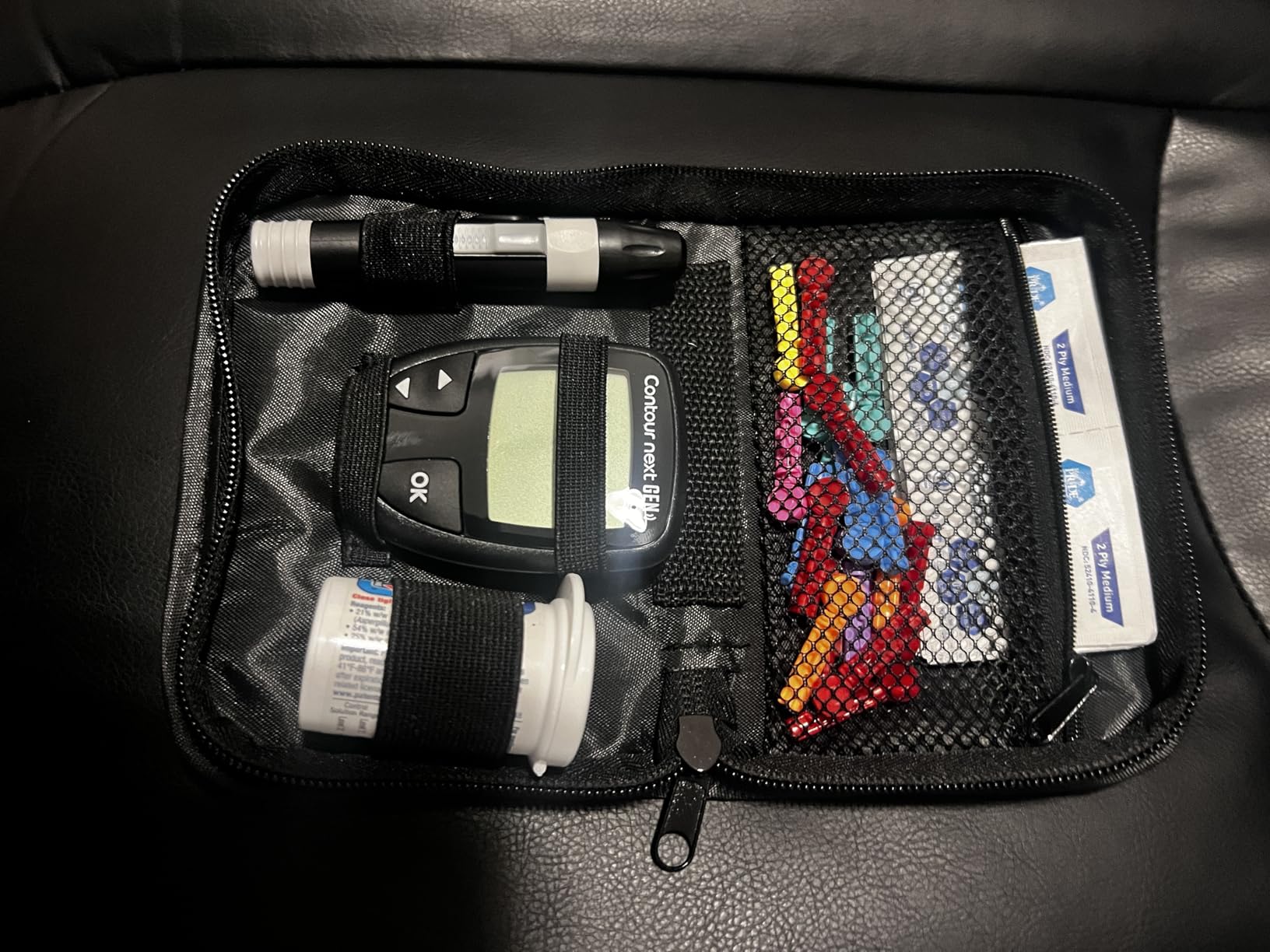 Diabetes Supply Case, Diabetic Organizer Carrying Case Kit, Glucose Monitor Case, Portable Diabetes Testing Kit Cases customer photo 1