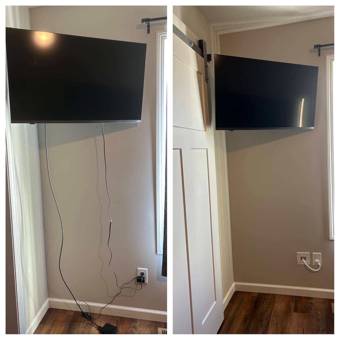 Mount-It! in-Wall TV Cable Management Kit with Recessed Power - Triple Outlet, 9ft Extension Cord and Hand Saw - Easy, Safe TV Outlet Wall Kit and TV Cable Hider Behind Wall customer photo 1