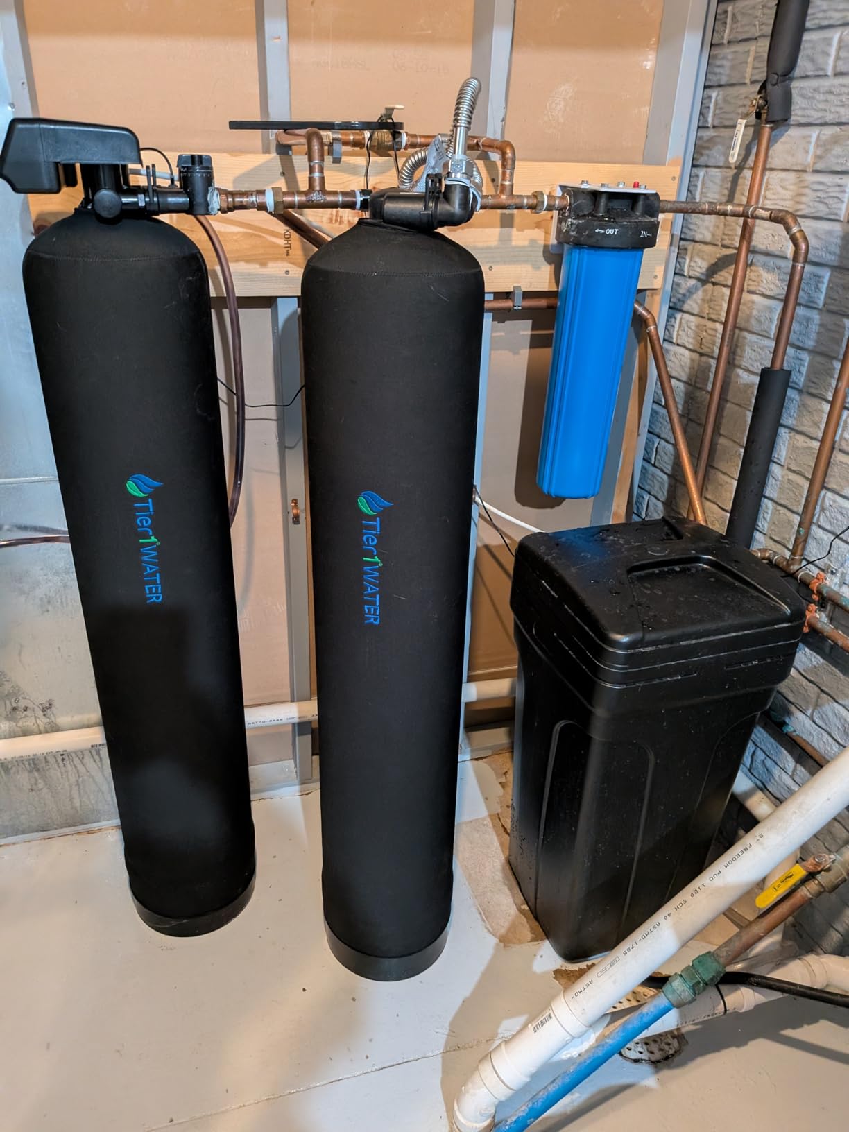 Tier1 900,000 Gallon Salt-Free Whole House TAC Scale Prevention System | Upflow TAC Design | Prevents Mineral Buildup | No Salt or Electricity | Water Softener Alternative customer photo 1