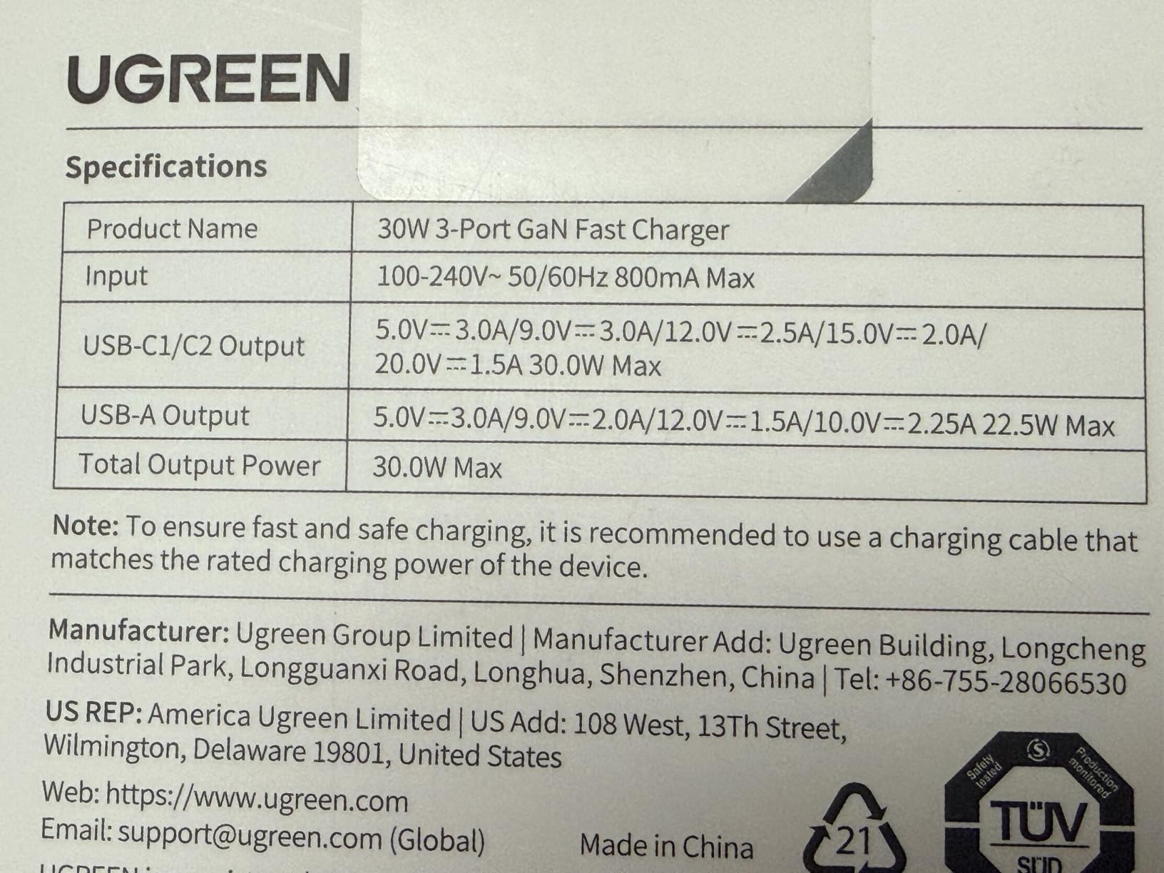 UGREEN 3-Port 30W USB C Charger, GaN II Compact iPhone Charger Fast Charging, Type C Power Adapter for iPhone 17/16/15 Series, Galaxy S26/S25/24, iPad, MacBook customer photo 2