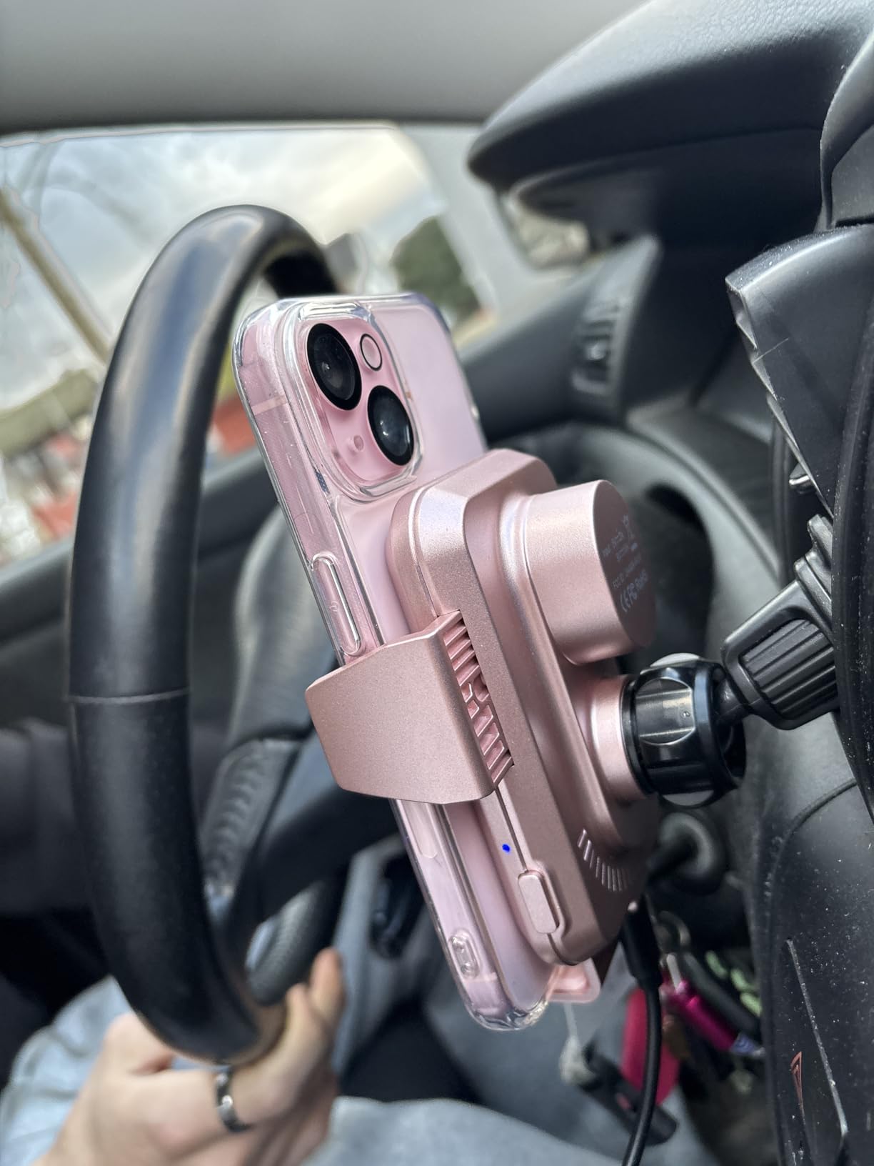 Wireless Car Charger, Phone Holders for Your Car, 15W Auto Clamping Phone Mount Car Accessories for iPhone 16 15 14 13 12 Mini Pro Max 11 XR XS, Samsung Galaxy S24 Ultra S23 S22+ Note 20, etc customer photo 2
