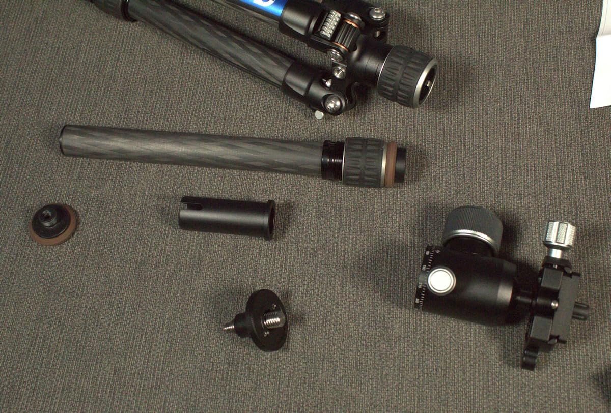 Leofoto Heavy Duty Carbon Fiber Tripod with Fluid Head, One-Step Unlock System (LVF-163C+BV-15) customer photo 2