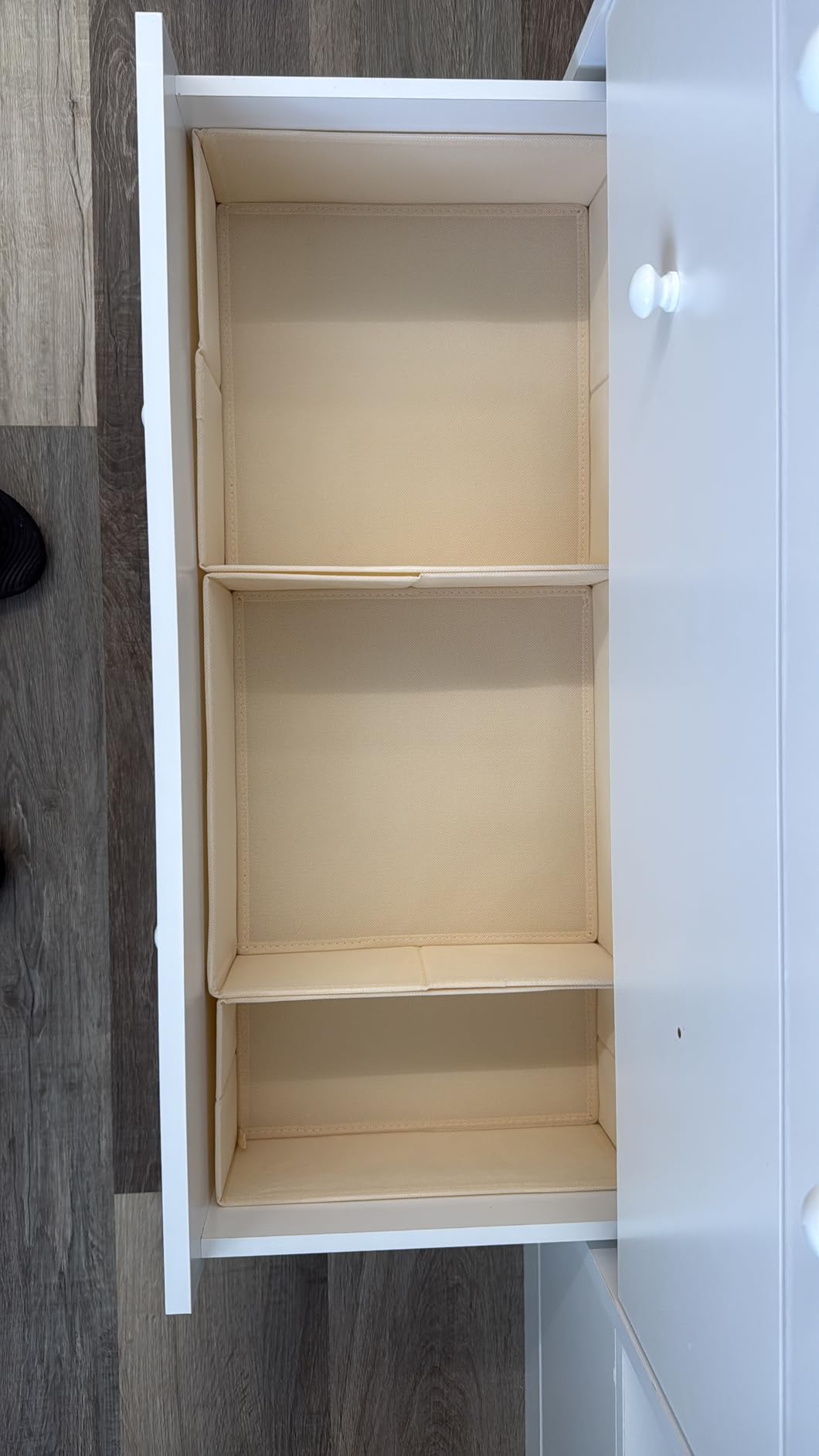 Criusia Drawer Organizer Clothes, 10 Pack Dresser Organizer for Baby Clothes, Underwear, Sock- Foldable Closet Organization and Storage Dividers Bins for Nursery, Bedroom (Beige) customer photo 1