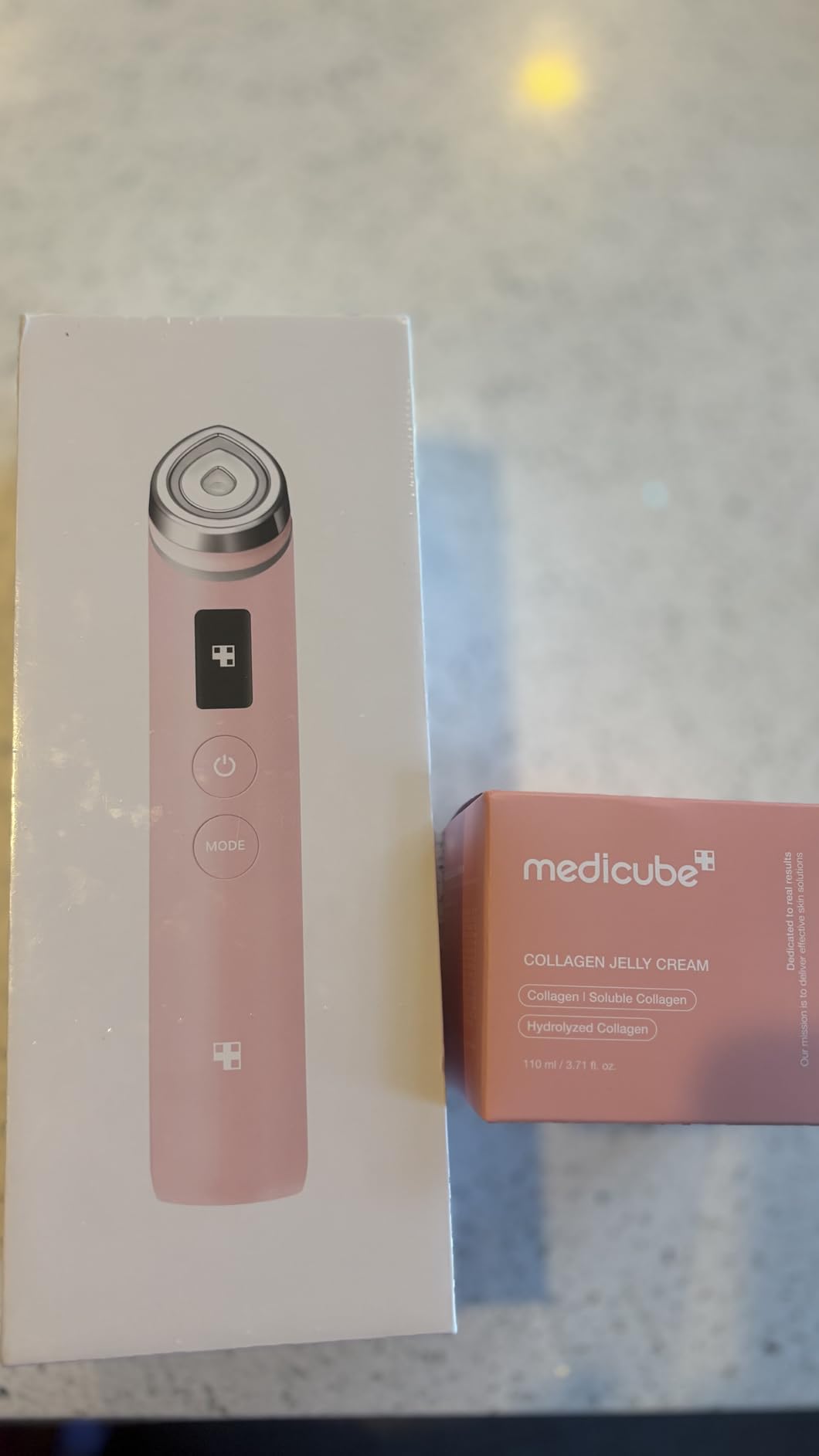 medicube Booster Pro | 6-in-1 Real Glass Glow Beauty Massager | for Clear, Radiant, Firmer-Looking Skin | Korean Skin Care | Pink customer photo 2