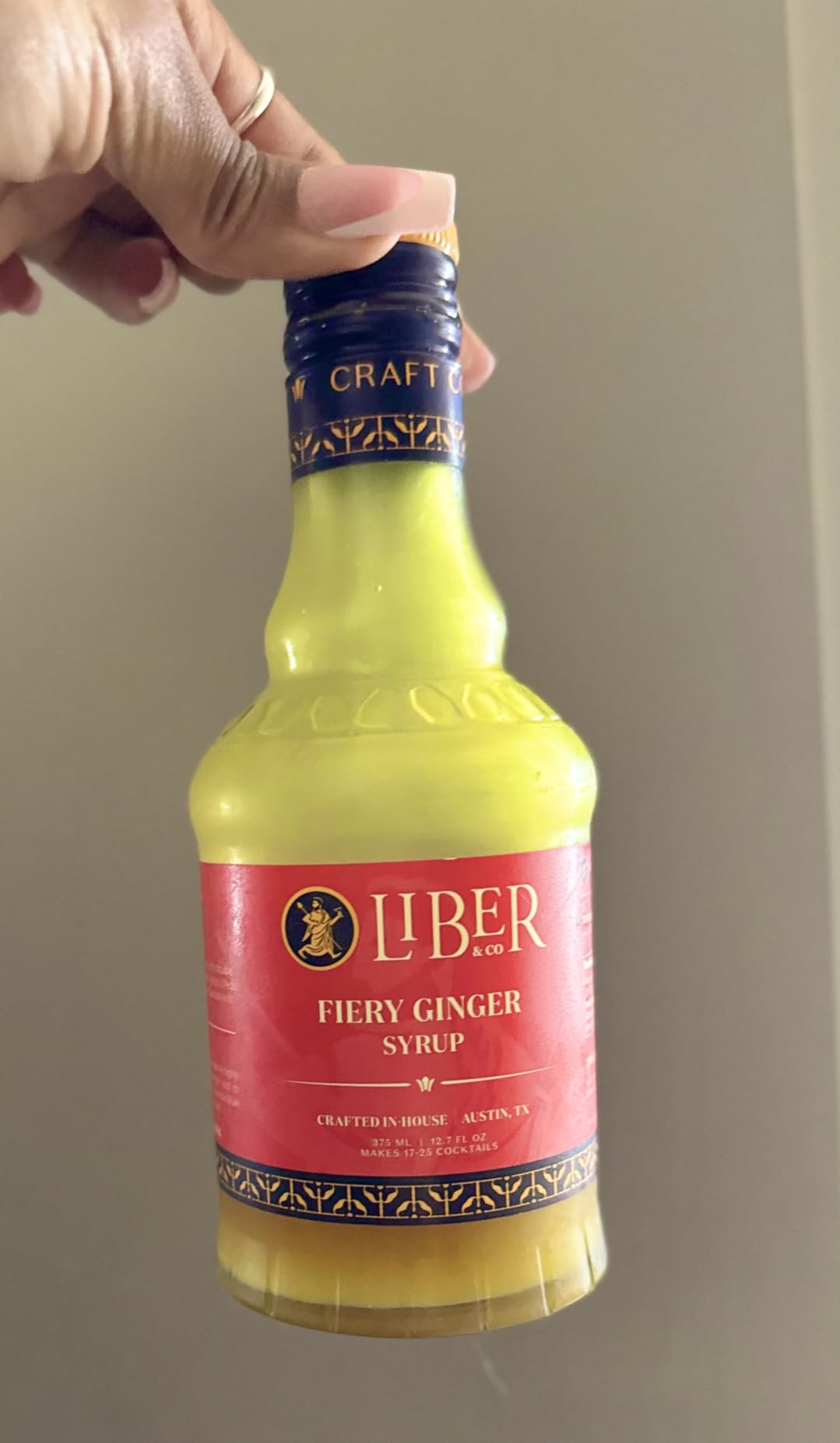 Liber & Co. Caramelized Fig Syrup - Made with California Mission & Calimyrna Figs - Perfect for Old Fashioneds, Manhattans & Aged Spirit Cocktails - Makes 25 Drinks - Craft Cocktail Mixer (12.7 oz) customer photo 1