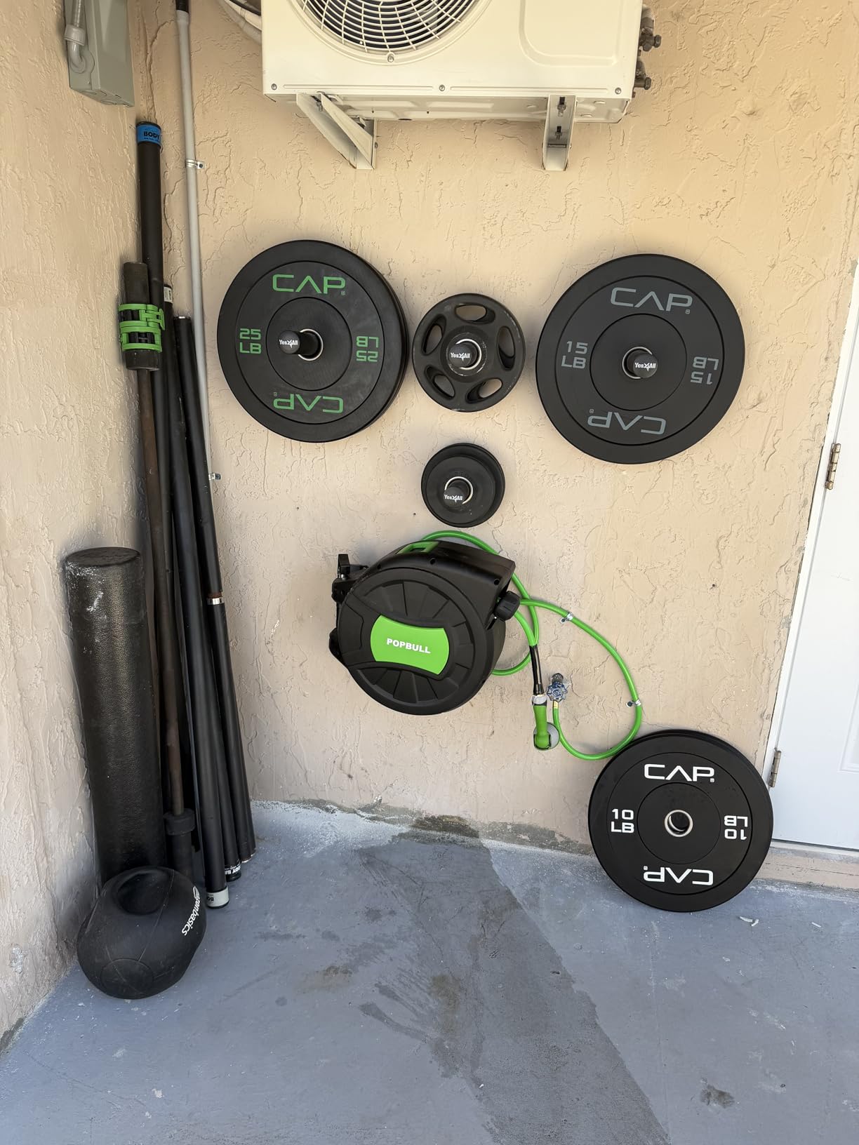CAP 2-inch Olympic Bumper Plate Weight Set | 100-370 lbs | Multiple Colors | Storage Rack Optional customer photo 2