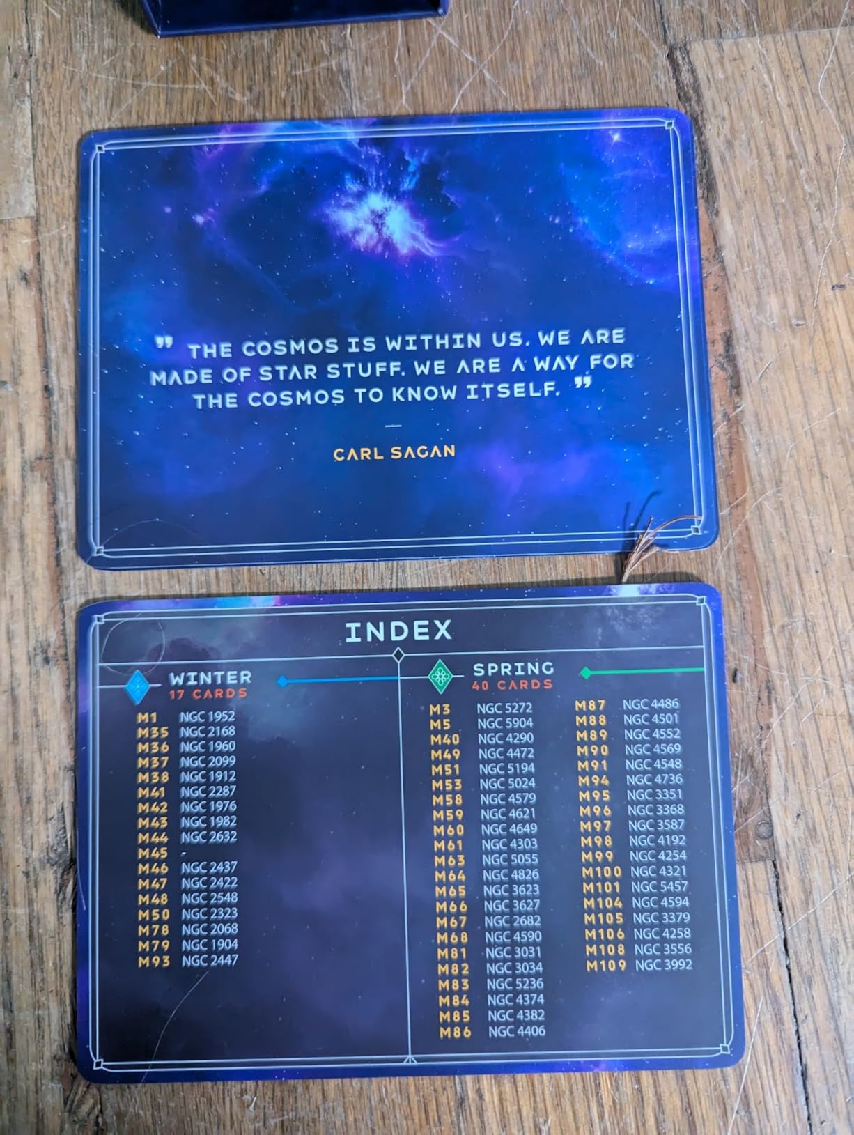 Stargazing Cards - Messier Catalog | Night Sky Exploration Kit for Telescopes & Binoculars | Flashcards with Star Charts, Astrophotography & Facts | Perfect Astronomy & Space Gift for Kids & Adults customer photo 1