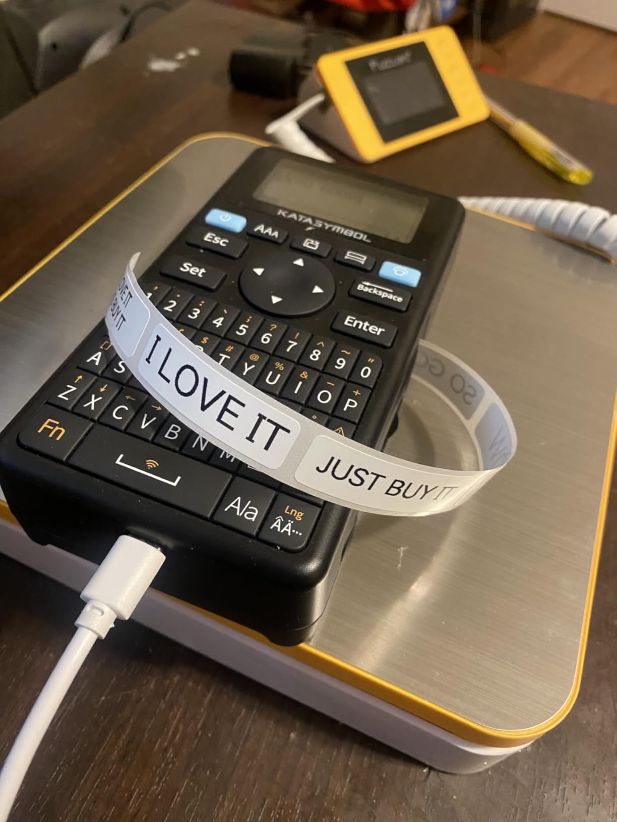 SUPVAN E11 Bluetooth Label Maker Machine with 4 Tapes, Support Keyboard & App with 30+ Fonts and 660+ Icons, Rechargeable Inkless Labeler for Home, Kitchen, Office, School, Organization, Black customer photo 2