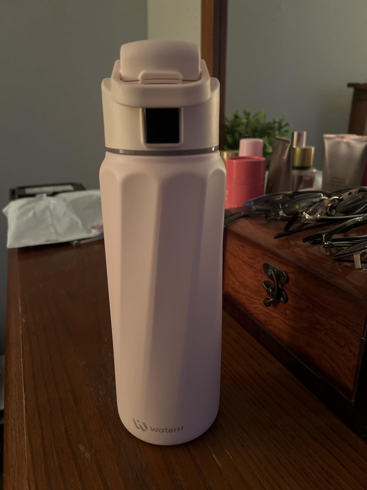 BOOST Smart Water Bottle that Reminds You to Drink, 24oz BPA-Free Stainless Steel Vacuum Insulated Bottle, Wide Mouth Water Tracker Bottle with APP, Ideal Gift for Christmas, New Year customer photo 1