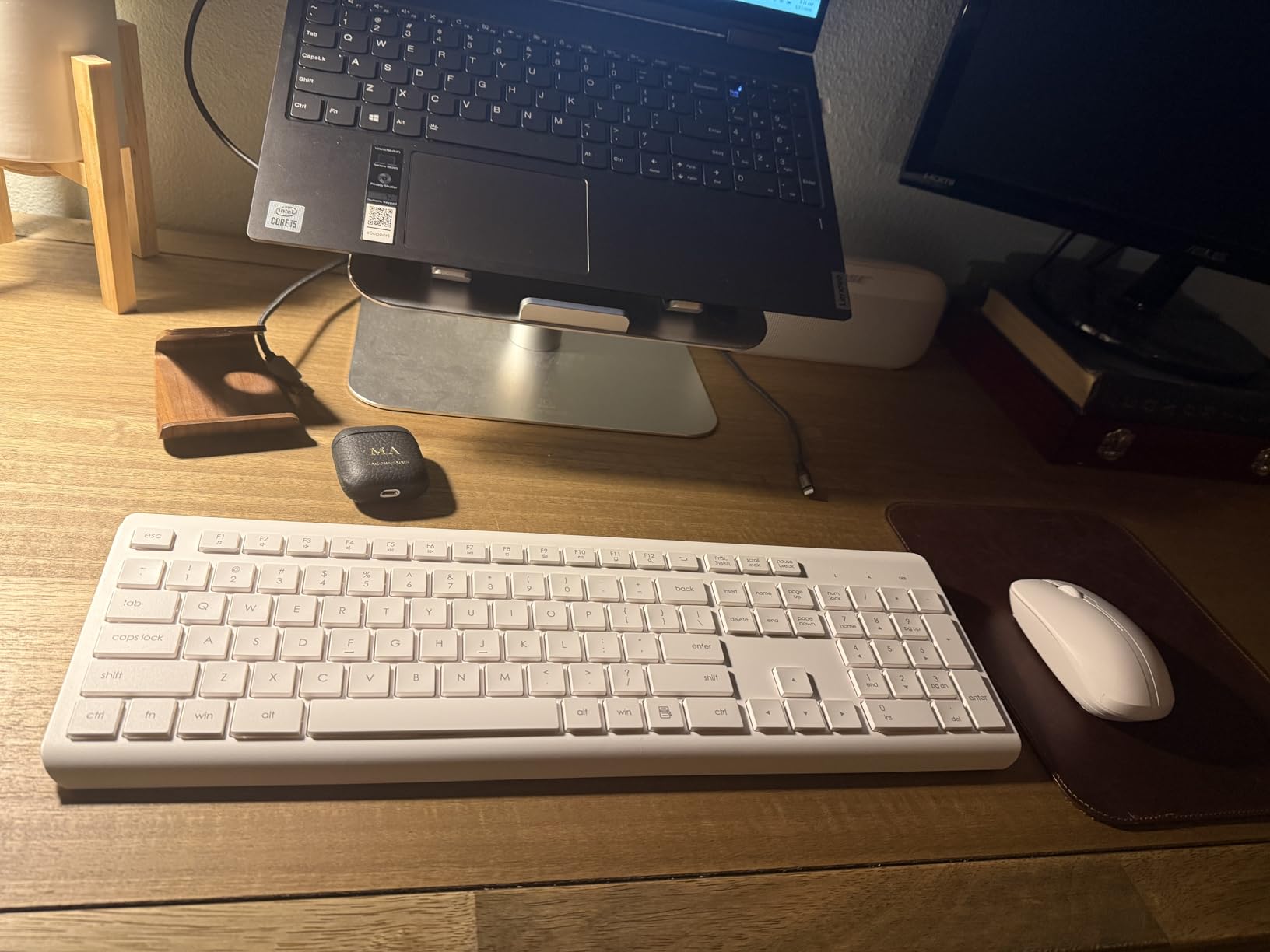 Wireless Keyboard and Mouse Combo, Full Size Silent Ergonomic Keyboard and Mouse, Long Battery Life, Optical Mouse, 2.4G Lag-Free Cordless Mice Keyboard for Computer, Mac, Laptop, PC, Windows customer photo 2