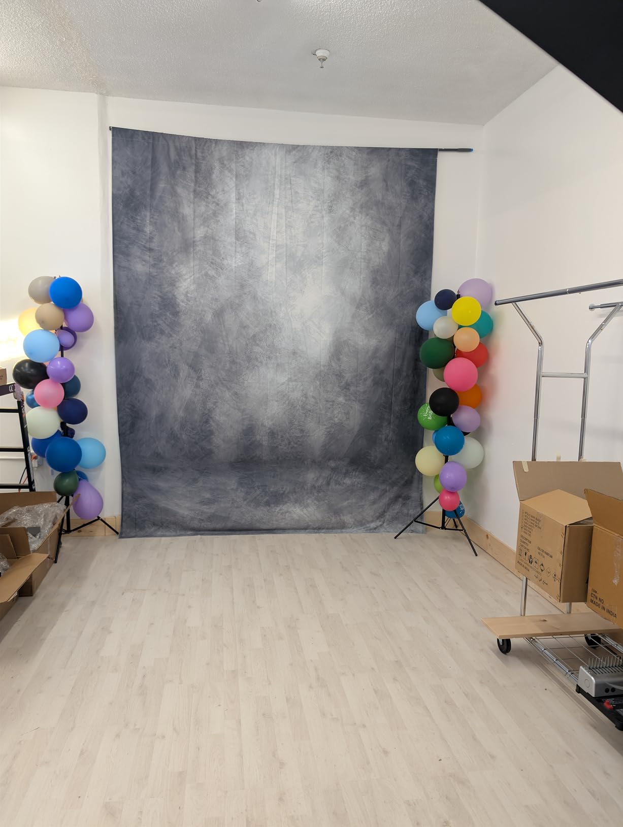 8x10ft Light Grey Backdrop Abstract Photography Backdrop for Professional Studio Backgrounds Gray Photo Backdrop Prop Portrait Photo Backdrops for Photoshoot Backdrop Curtains Rod Pocket on Top customer photo 1