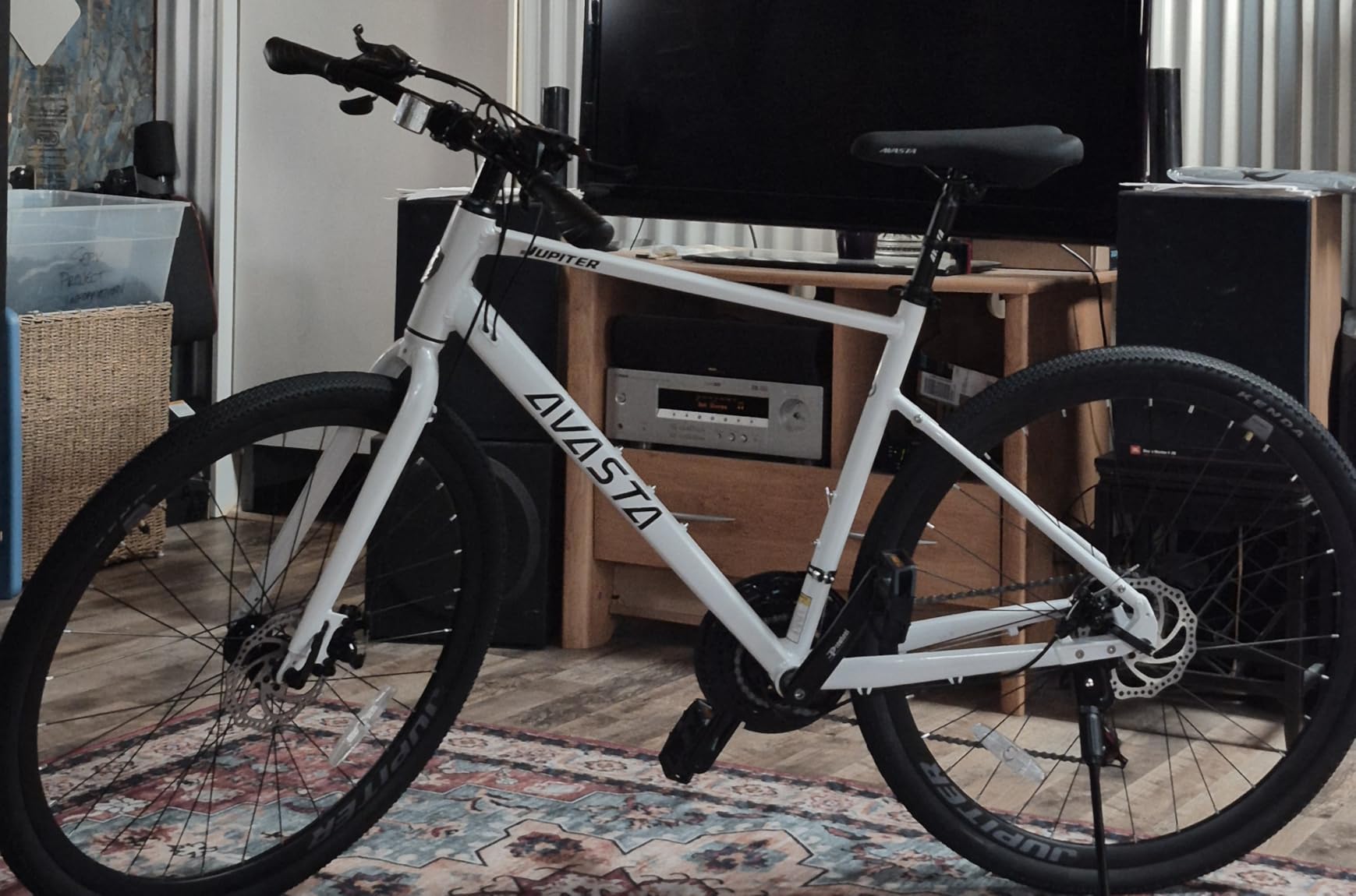 AVASTA Jupiter 700C Road Adult Step-Over Hybrid Cycling Bike Bicycle, Aluminum Frame, 21-Speed, Dual Disc Brakes, Multpile Colors for Men Woman Male Female customer photo 2